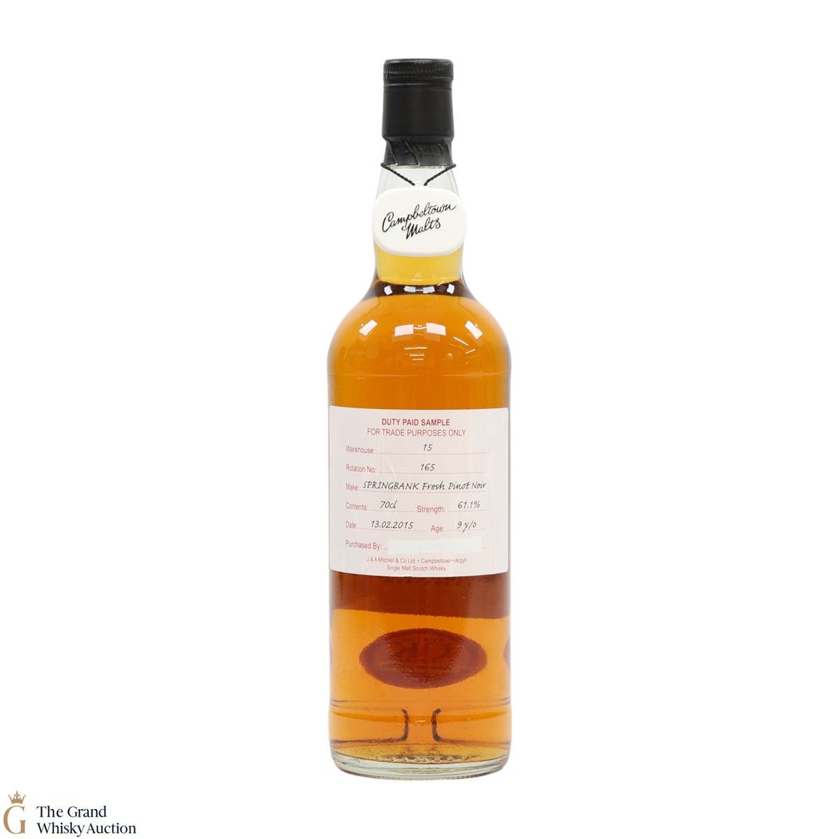 Springbank - 9 Year Old 2015 Fresh Pinot - Duty Paid Sample 61.1%