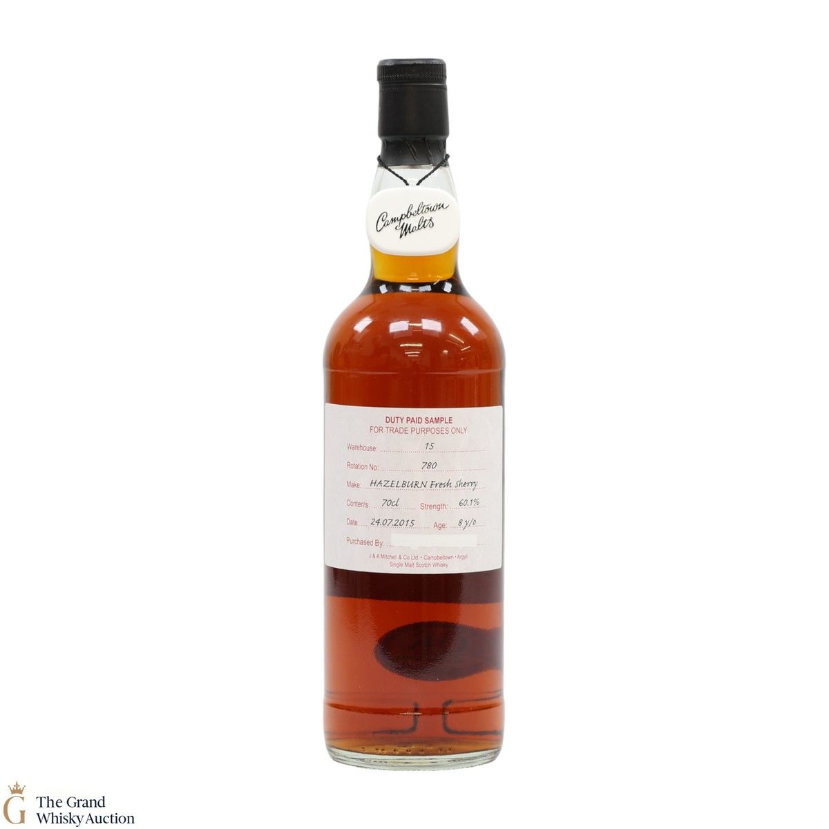 Hazelburn - 8 Year Old 2015 Fresh Sherry - Duty Paid Sample 60.1%