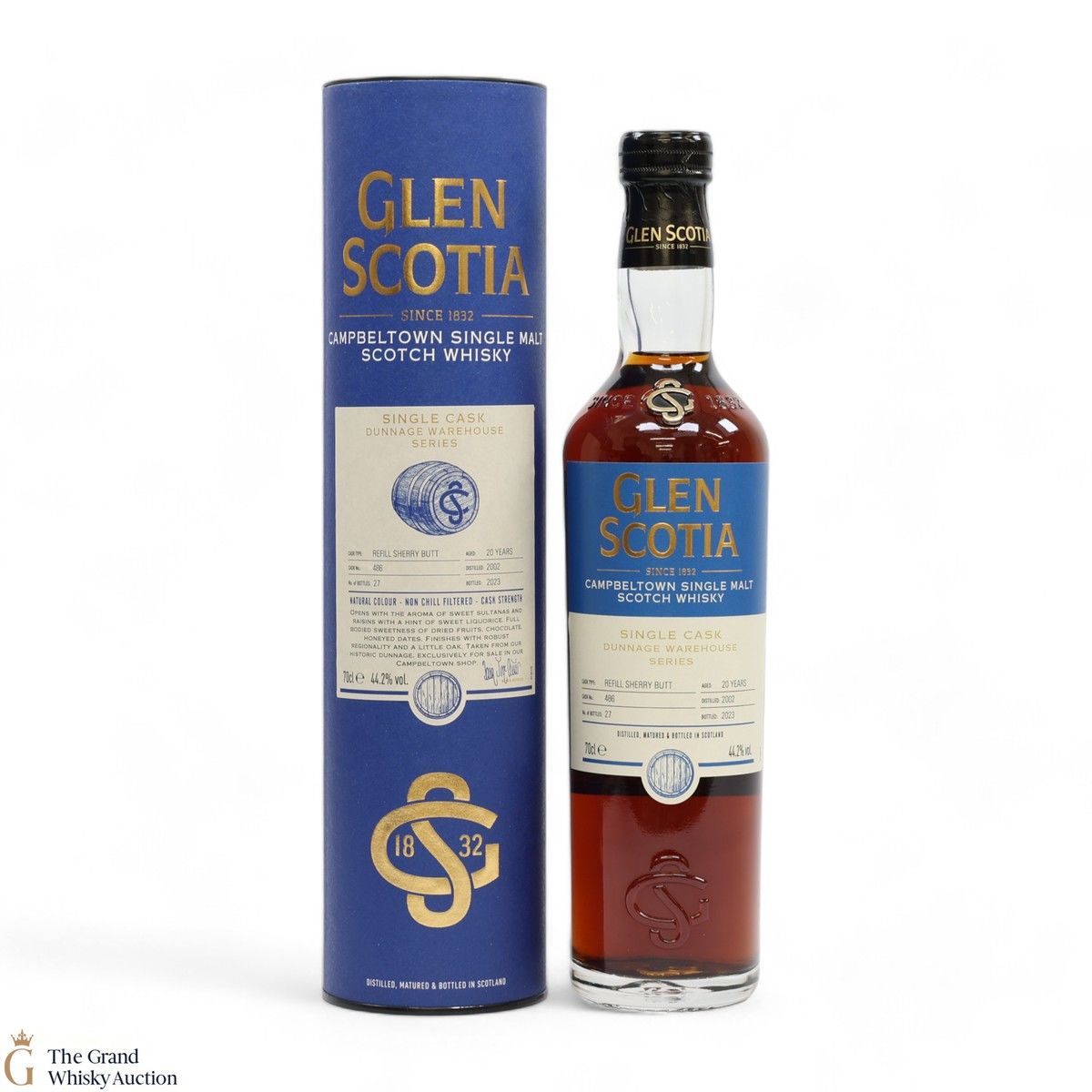Glen Scotia - 20 Year Old 2002 - Single Cask #486 - Dunnage Warehouse Series