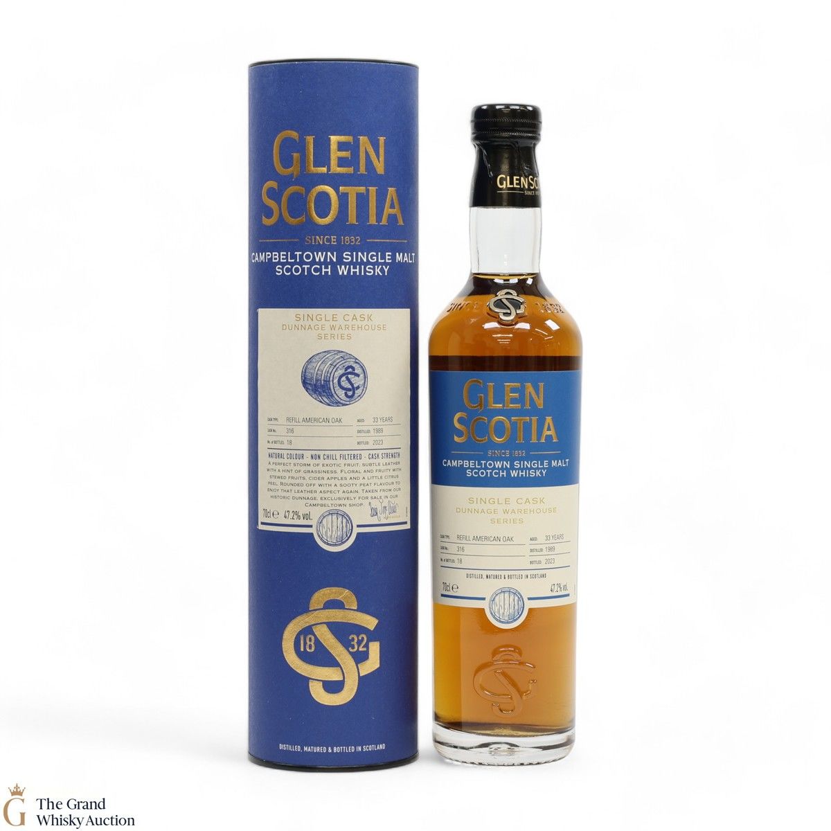 Glen Scotia - 33 Year Old 1989 - Single Cask #316 - Dunnage Warehouse Series