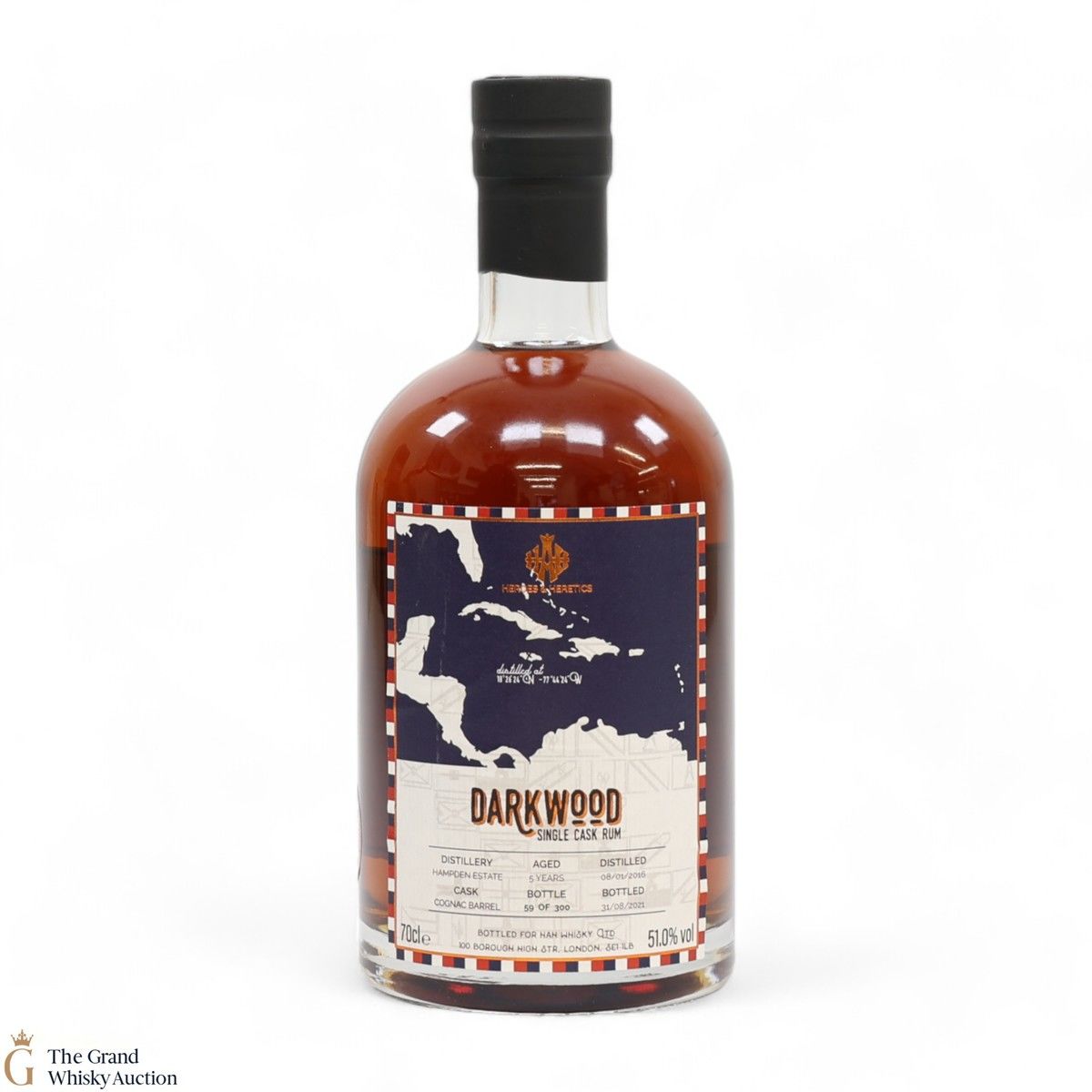 Hampden Estate - Darkwood 5 Year Old - Single Cask Rum - Heroes & Heretics