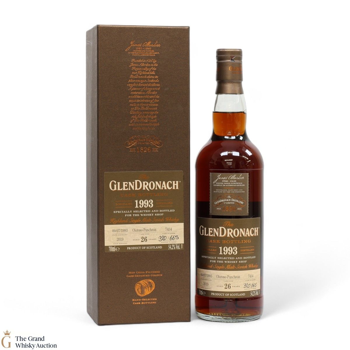 Glendronach - 26 Year Old 1993 - Oloroso Puncheon #7434 - The Whisky Shop