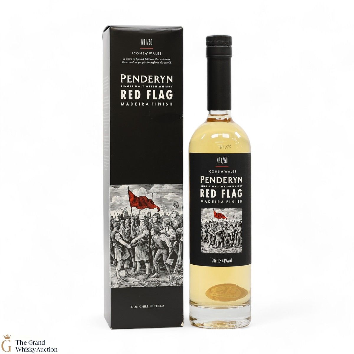 Penderyn - Icons of Wales #1 Red Flag - Madeira Finish 