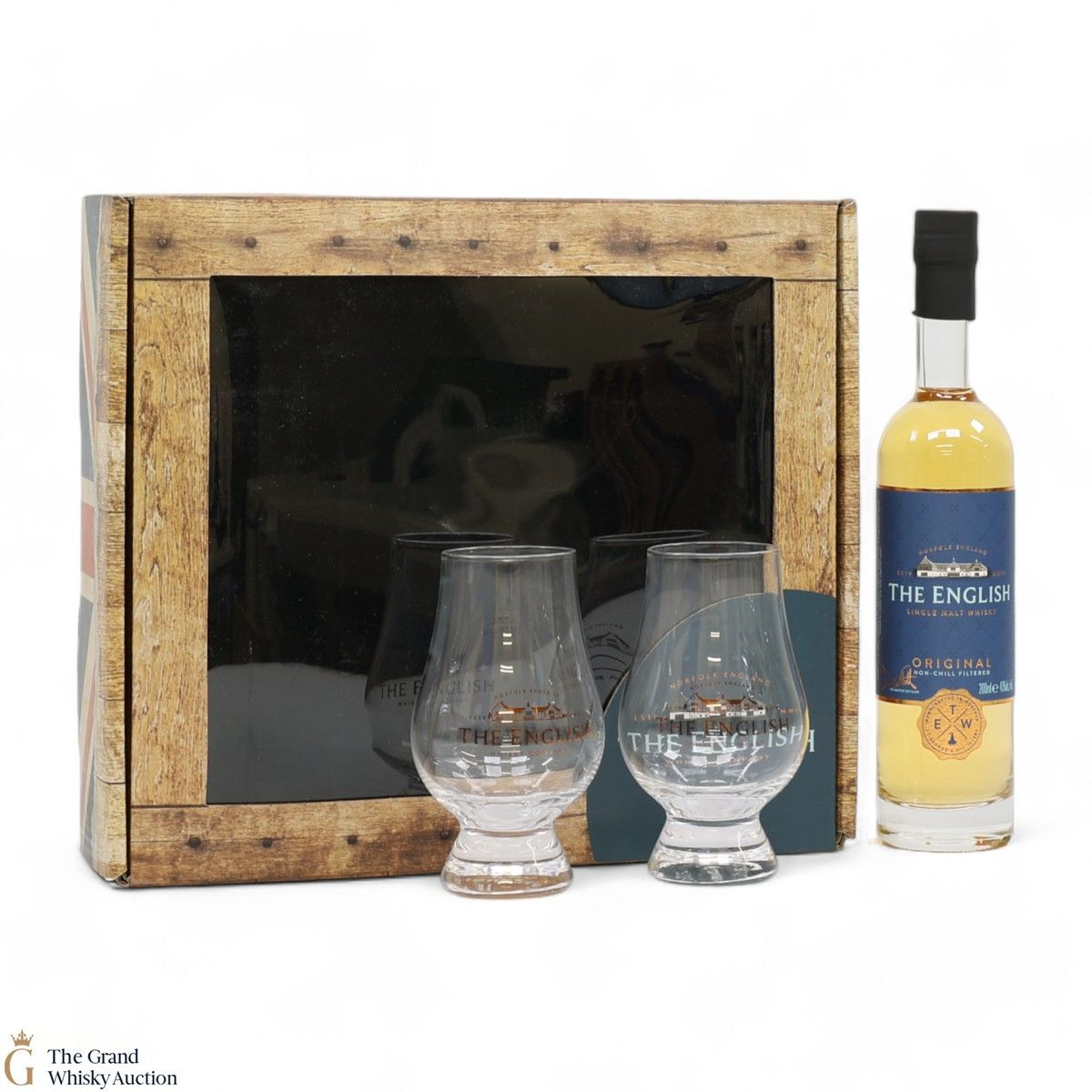 The English - Original - Single Malt Whisky - Gift Set (20cl + x2 Glasses)