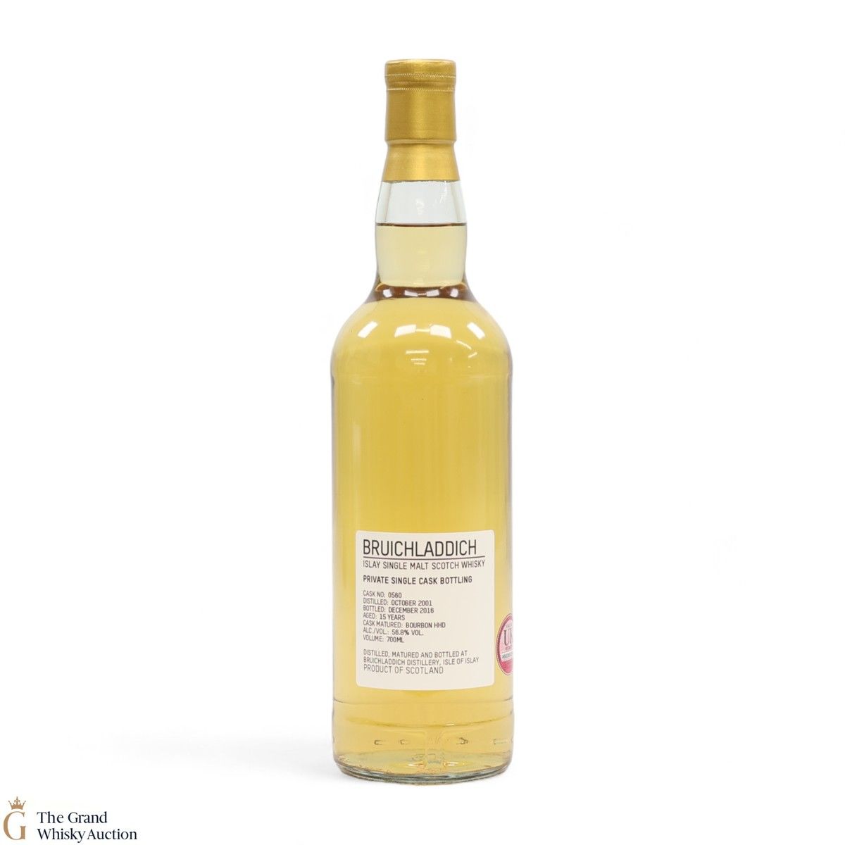 Bruichladdich -  15 Year Old - Private Cask #0560