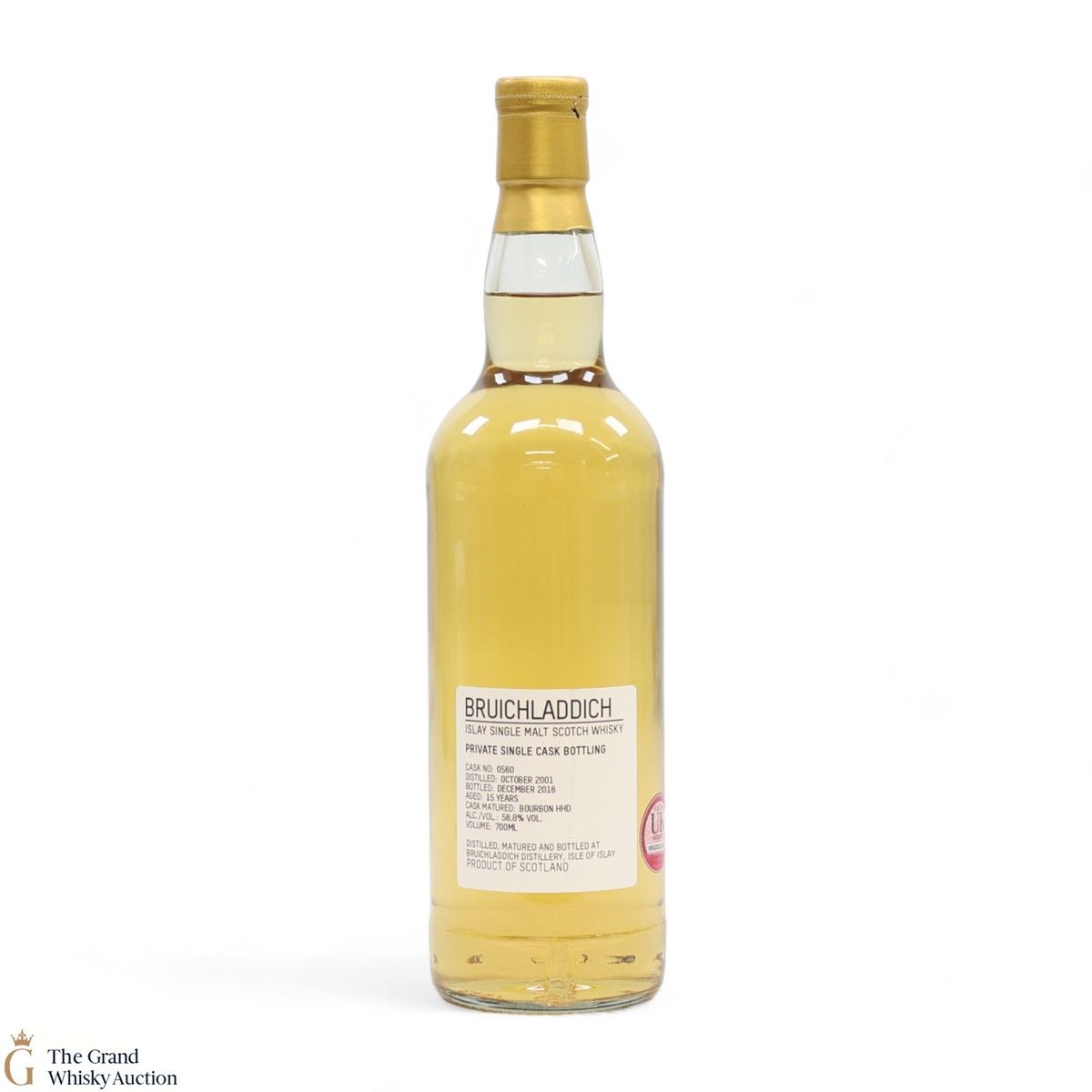 Bruichladdich -  15 Year Old - Private Cask #0560