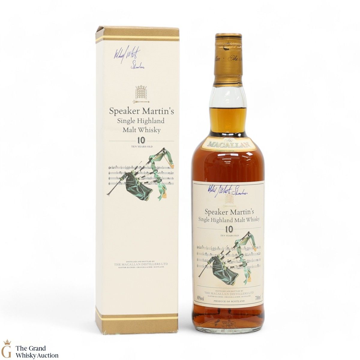 Macallan - 10 Year Old - Speaker Martin's (SIGNED)