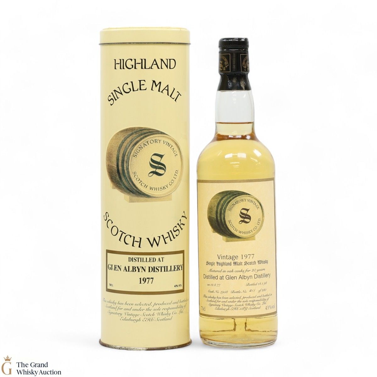 Glen Albyn - 20 Year Old 1977 - Cask #1958 - Signatory Vintage