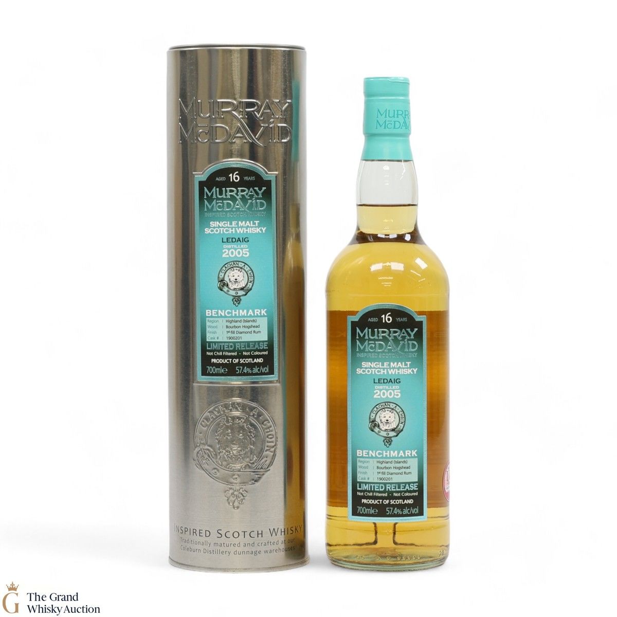 Ledaig - 16 Year Old 2005 - 1st Fill Diamond Rum Finish - Murray McDavid Benchmark - Limited Release