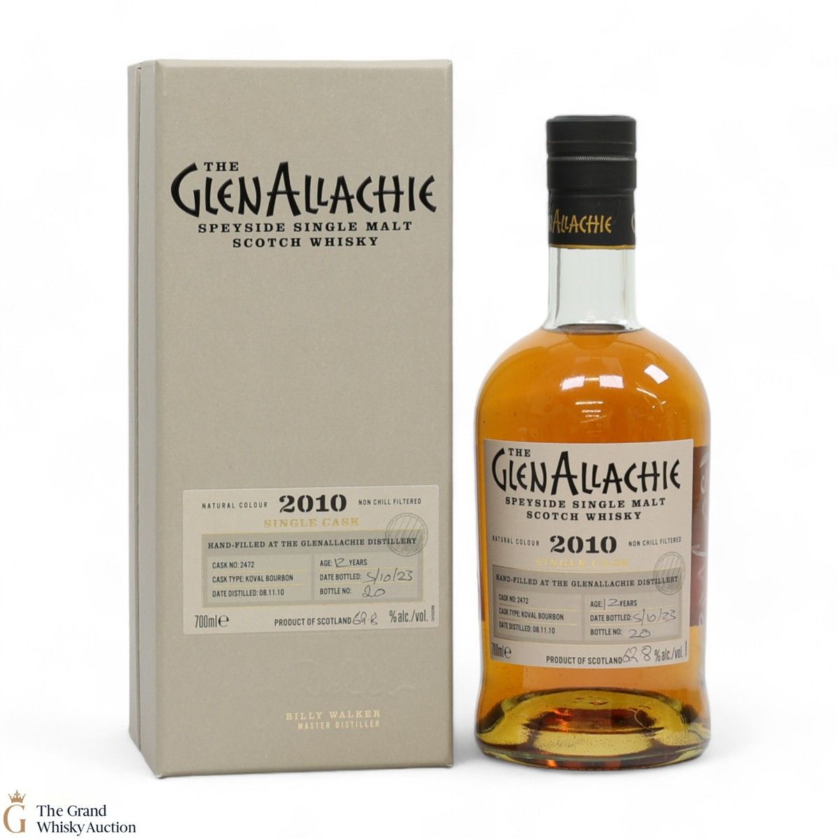 GlenAllachie - 12 Year Old 2010 Single Cask #2472 (SIGNED)