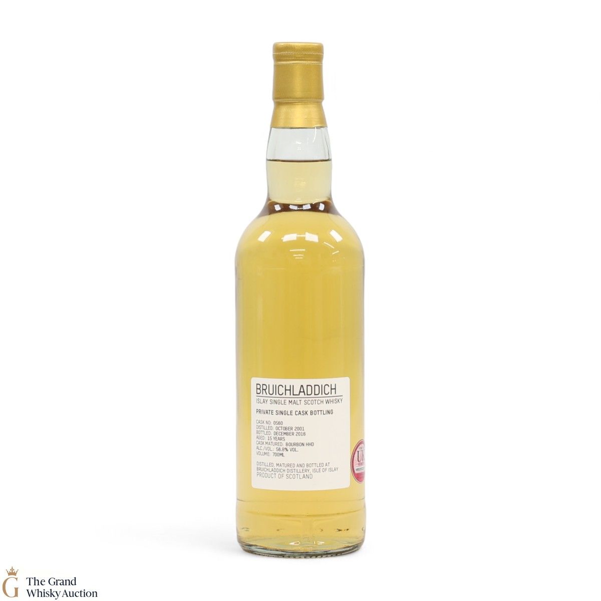 Bruichladdich -  15 Year Old - Private Cask #0560