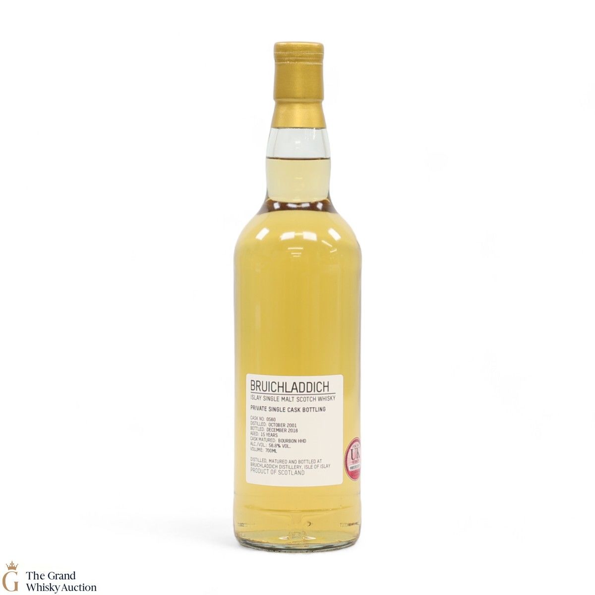 Bruichladdich -  15 Year Old - Private Cask #0560