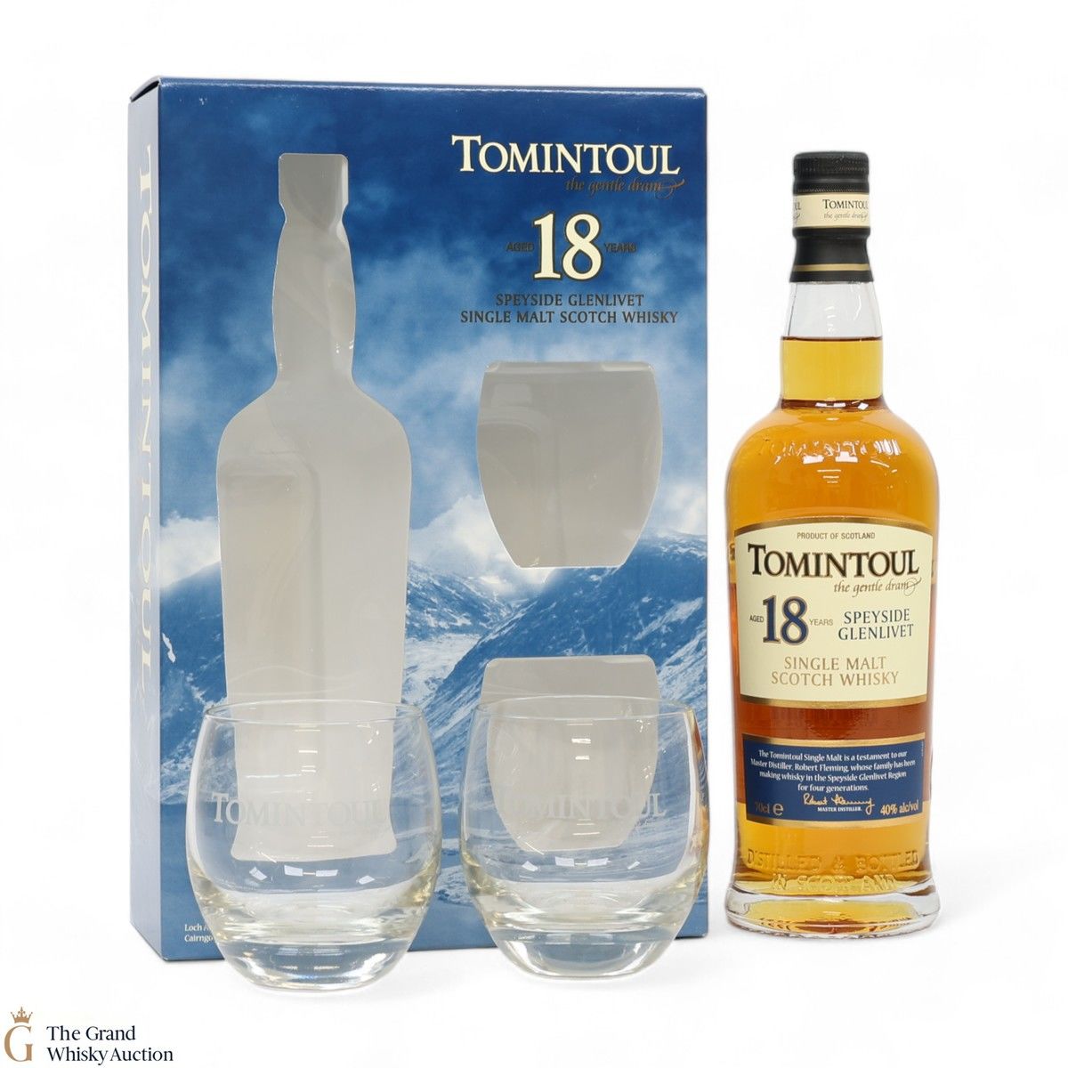 Tomintoul - 18 Year Old + 2 x Glasses