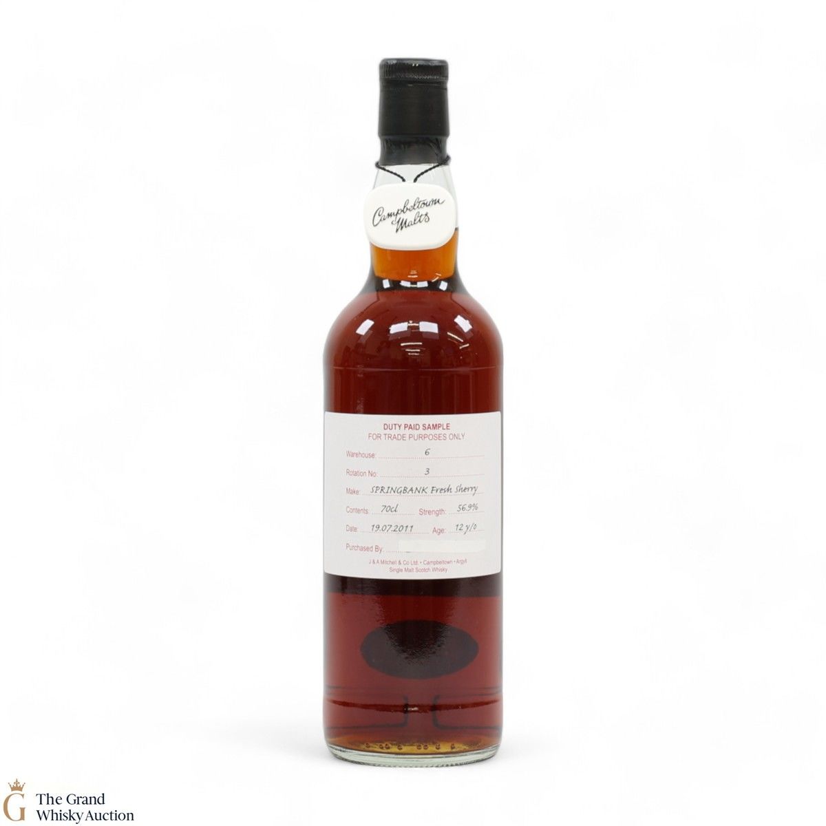 Springbank - 12 Year Old 2011 Fresh Sherry - Duty Paid Sample 56.9%