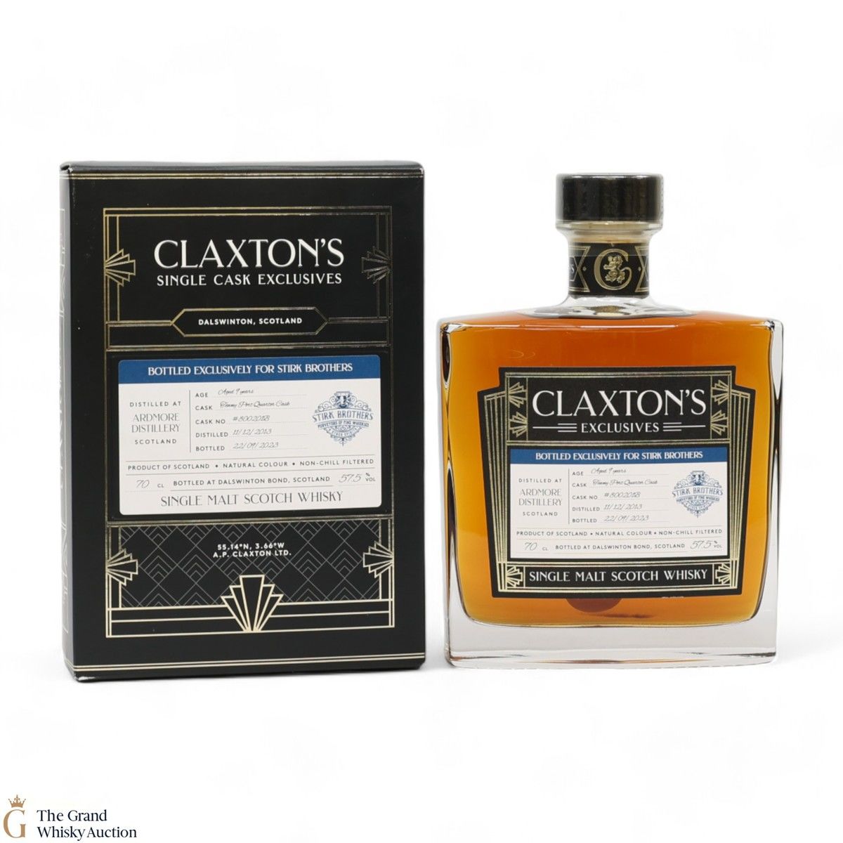Ardmore - 9 Year Old 2013 - Tawny Port Quarter Cask #800201B - Claxton's Exclusively For Stirk Brothers
