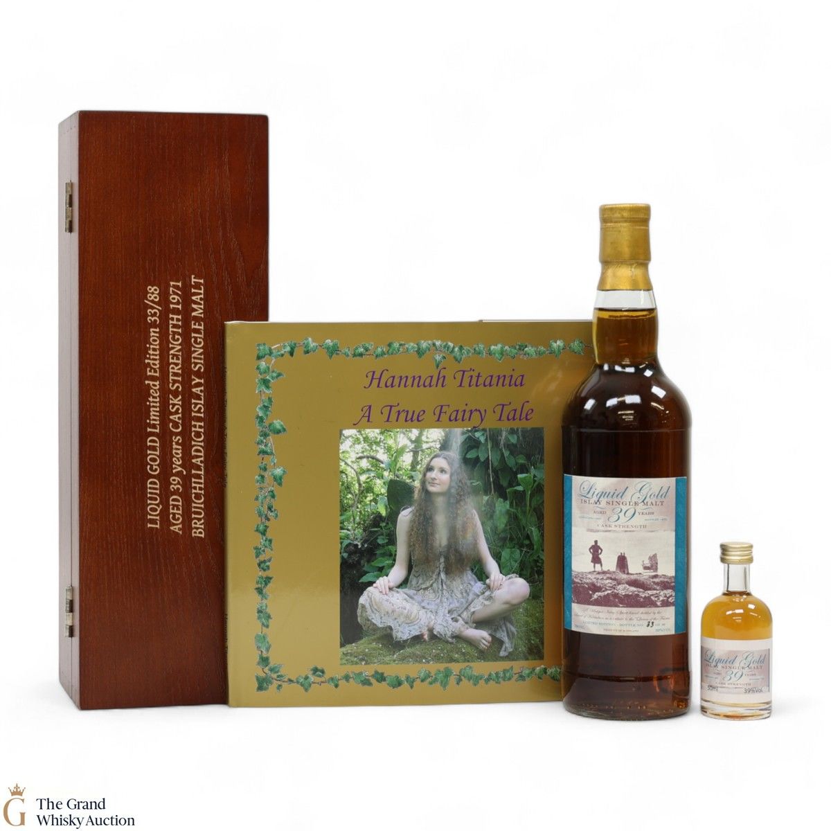 Bruichladdich - 39 Year Old 1971 - Liquid Gold (70cl + 5cl + Book)