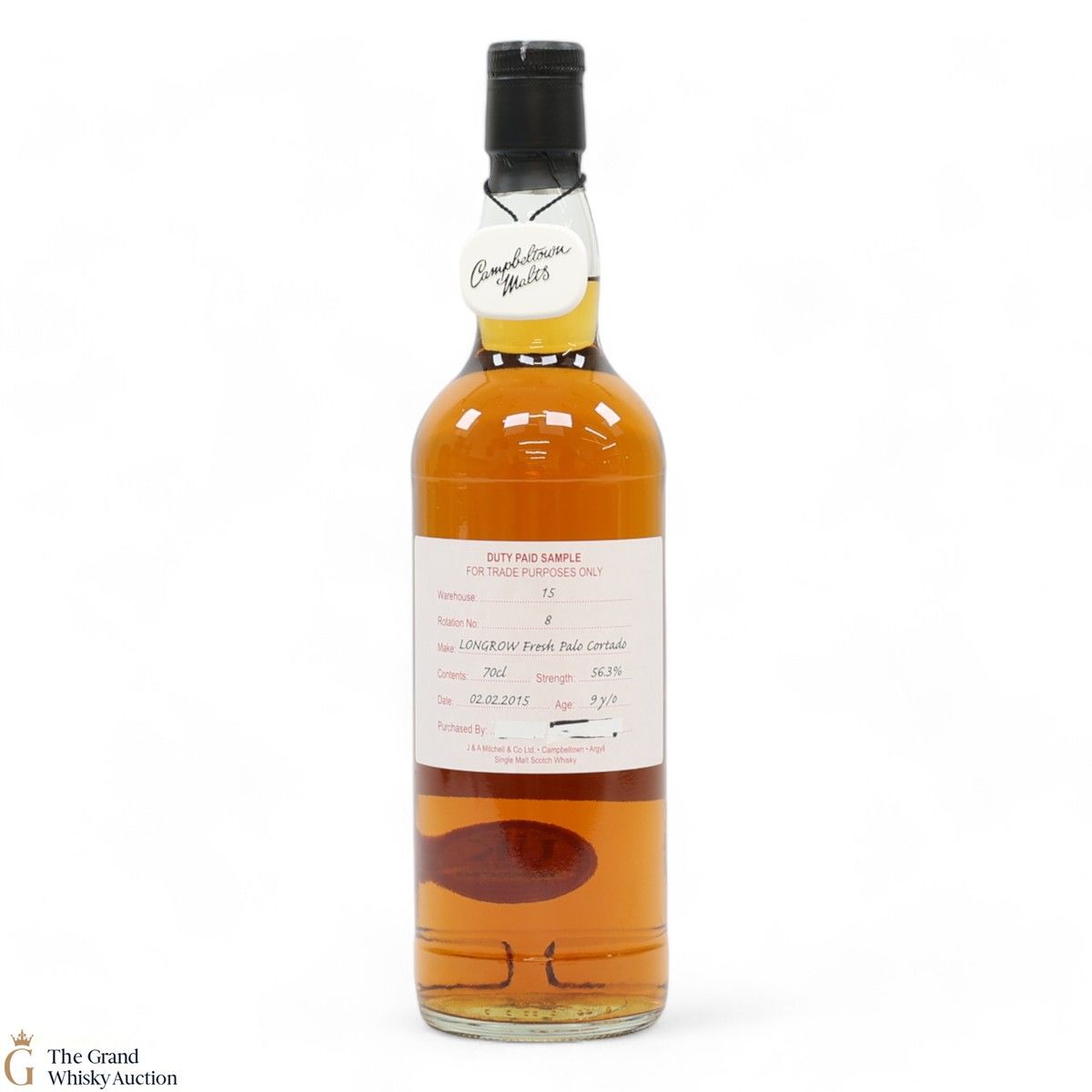 Longrow - 9 Year Old 2015 Fresh Palo Cortado - Duty Paid Sample 56.3%