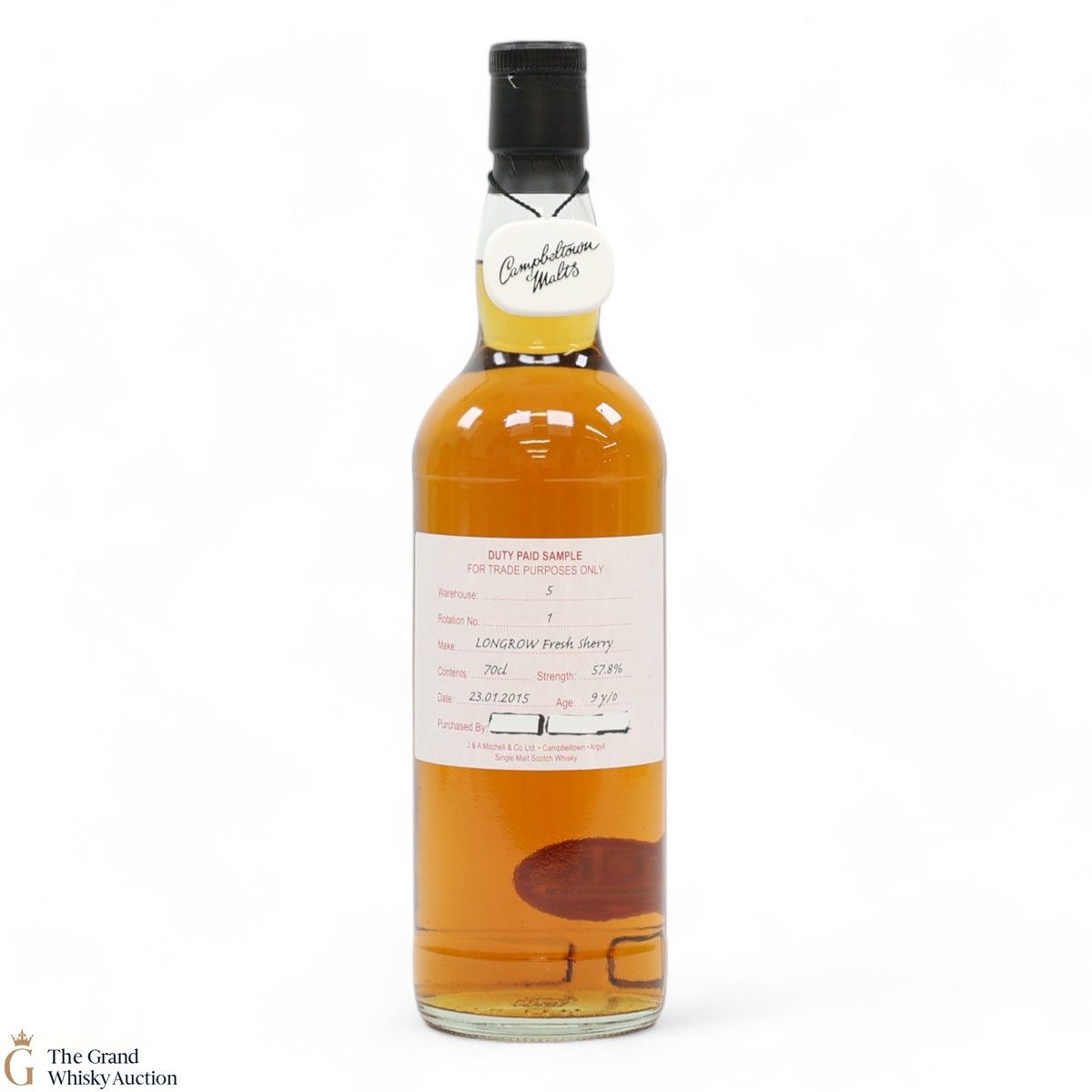 Longrow - 9 Year Old 2015 Fresh Sherry - Duty Paid Sample 57.8%