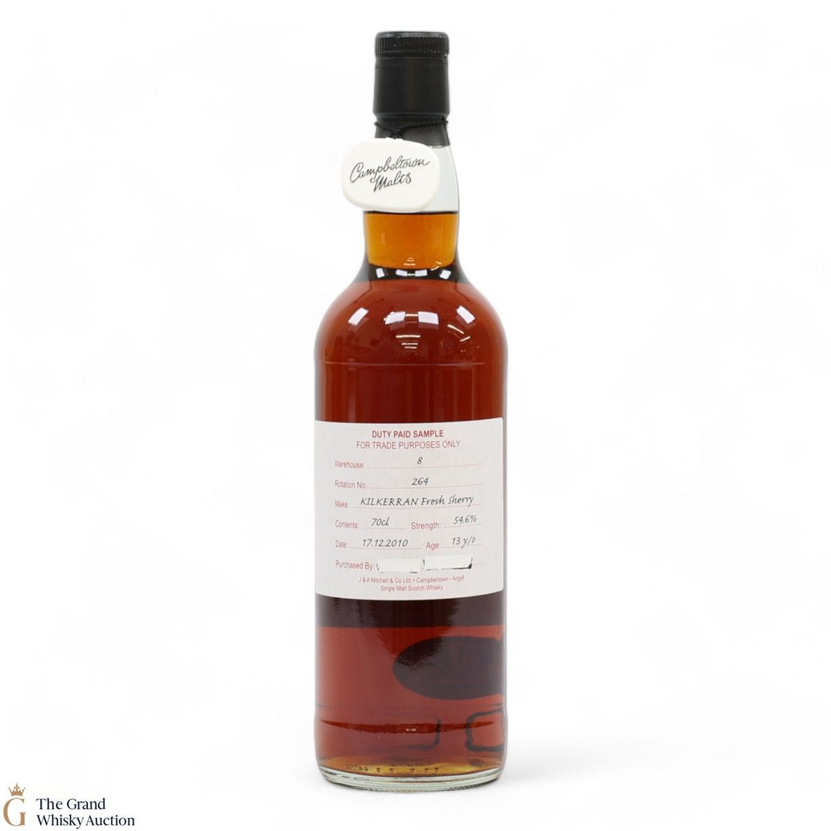 Kilkerran - 13 Year Old 2010 Fresh Sherry - Duty Paid Sample 54.6%