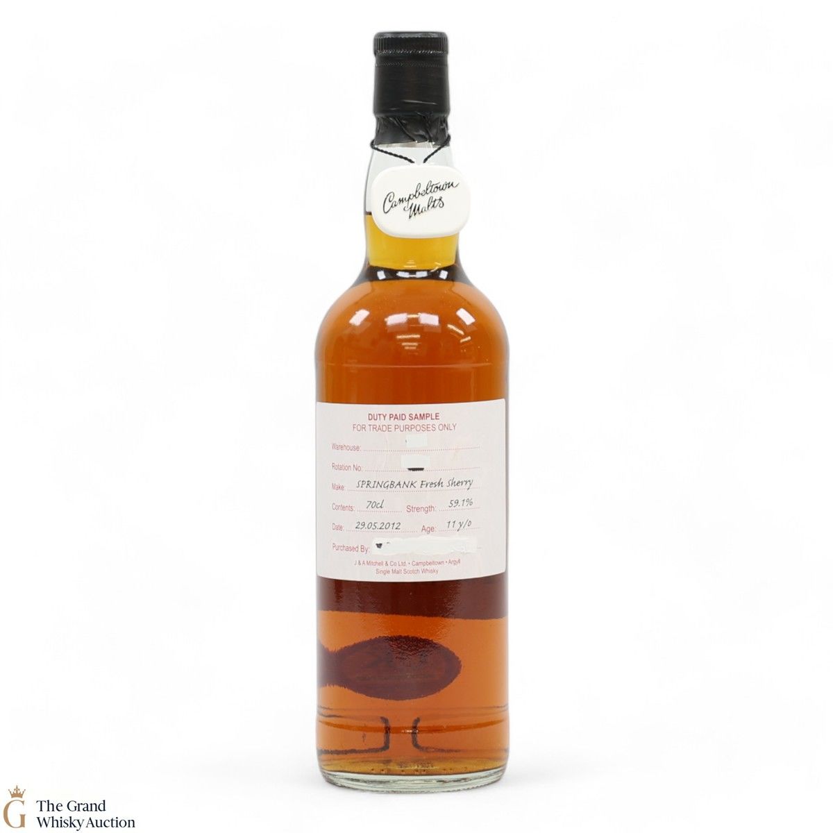 Springbank - 11 Year Old 2012 Fresh Sherry - Duty Paid Sample 59.1%