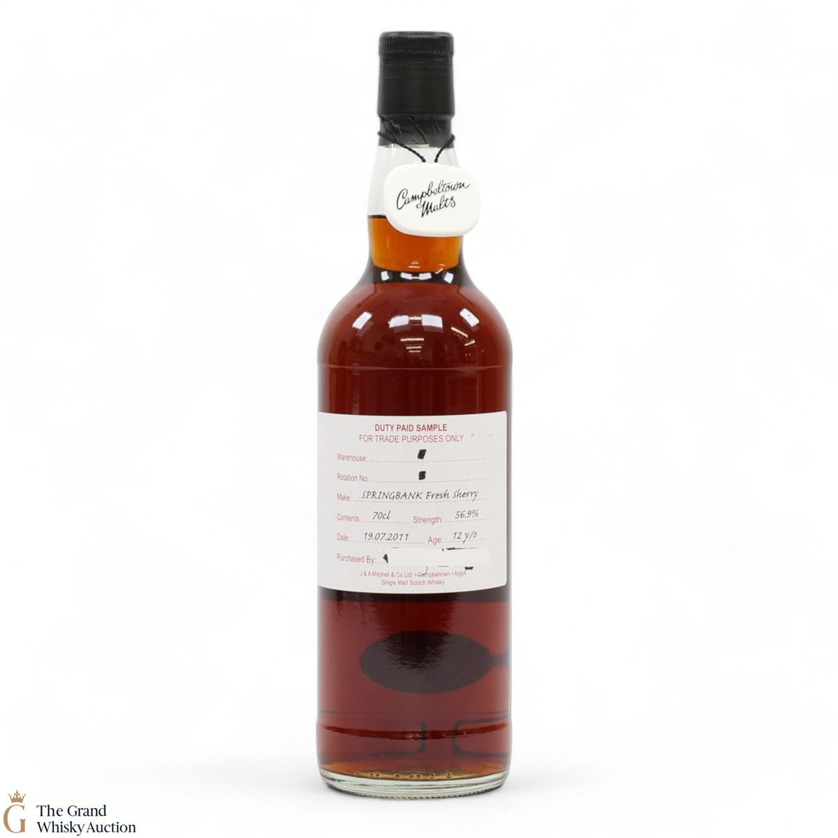 Springbank - 12 Year Old 2011 Fresh Sherry - Duty Paid Sample 56.9%