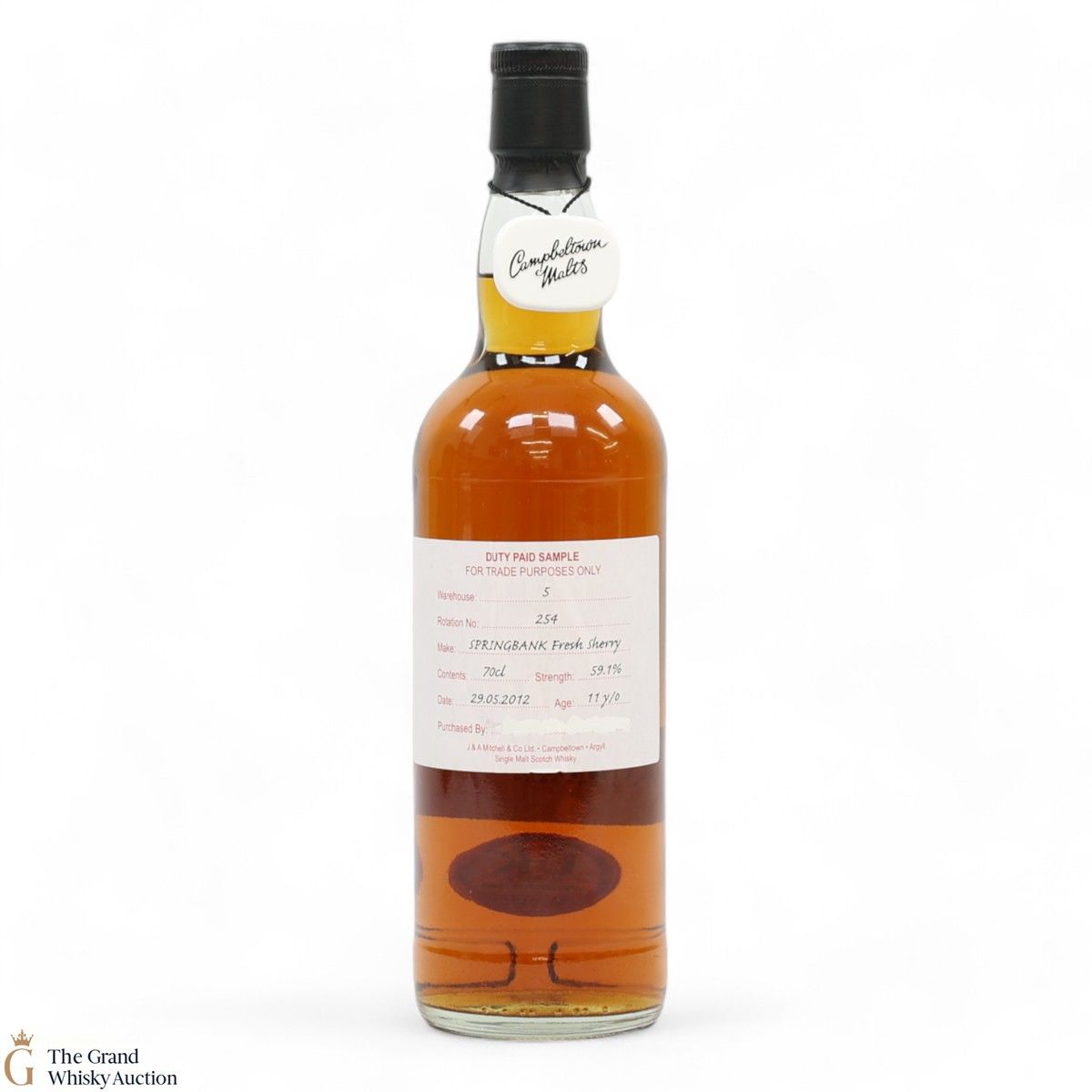 Springbank - 11 Year Old 2012 Fresh Sherry - Duty Paid Sample 59.1%
