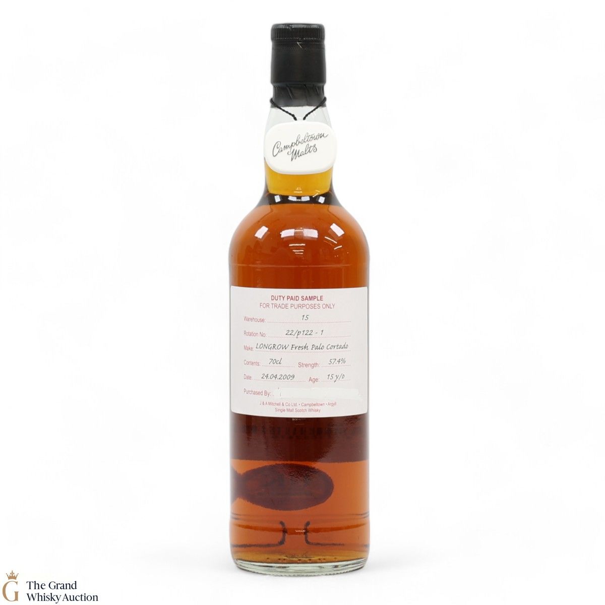 Longrow - 15 Year Old 2009 Fresh Palo Cortado - Duty Paid Sample 57.4%