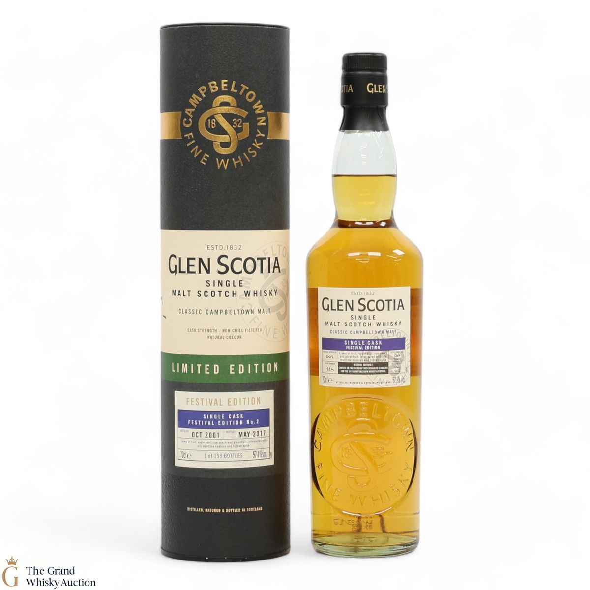Glen Scotia - 2001 Single Cask #554 2017 -  Festival Edition No.2 (SIGNED)