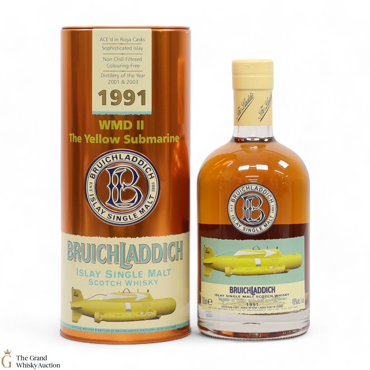 Bruichladdich - 14 Year Old 1991 - Yellow Submarine WMDII