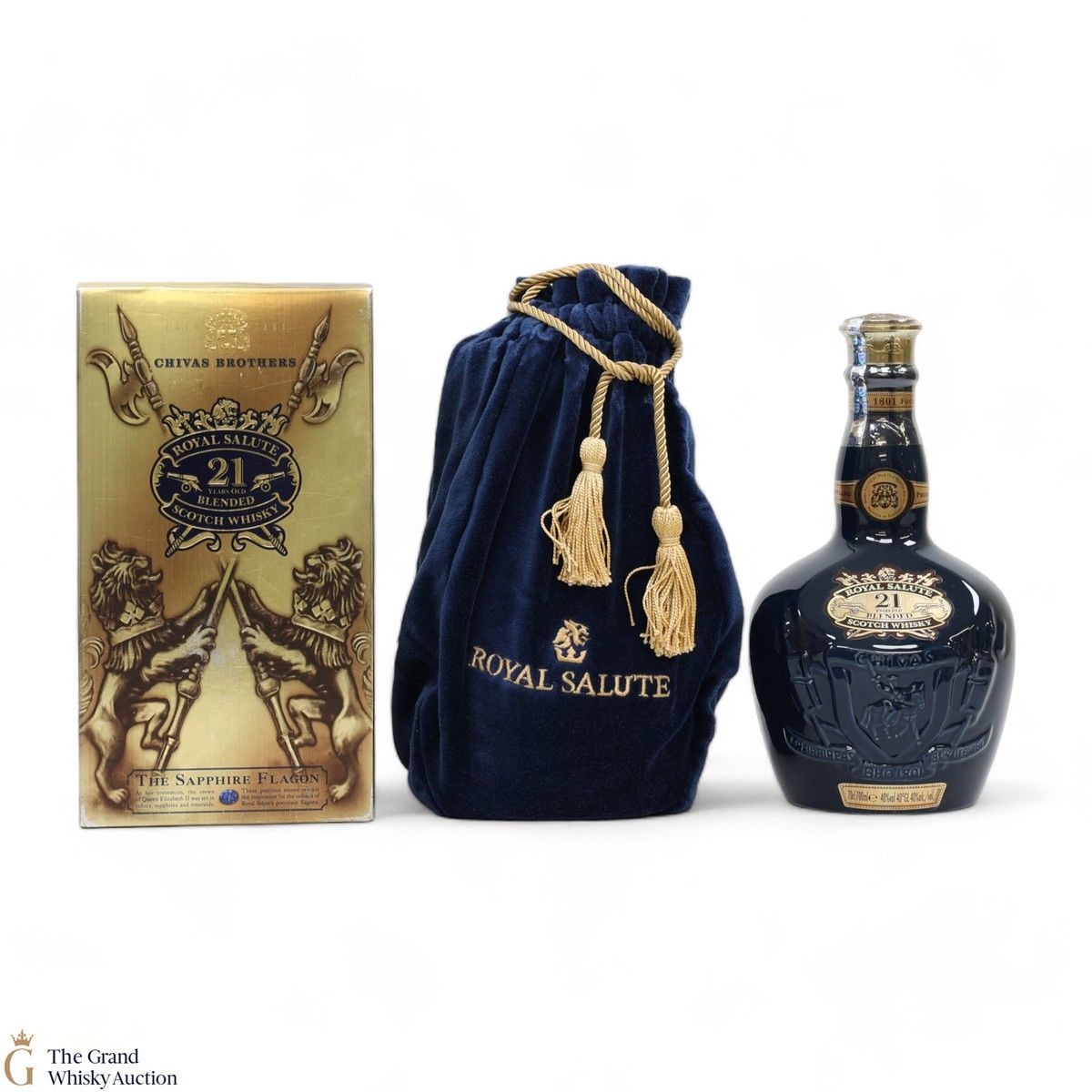 Chivas Regal Royal Salute - 21 Year Old The Sapphire Flagon 