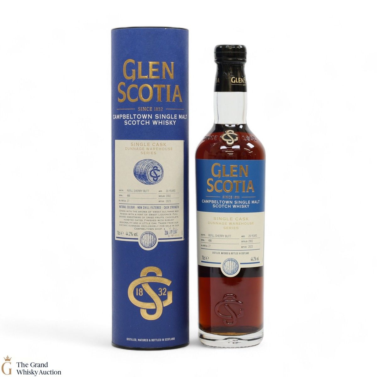Glen Scotia - 20 Year Old 2002 - Single Cask #486 - Dunnage Warehouse Series