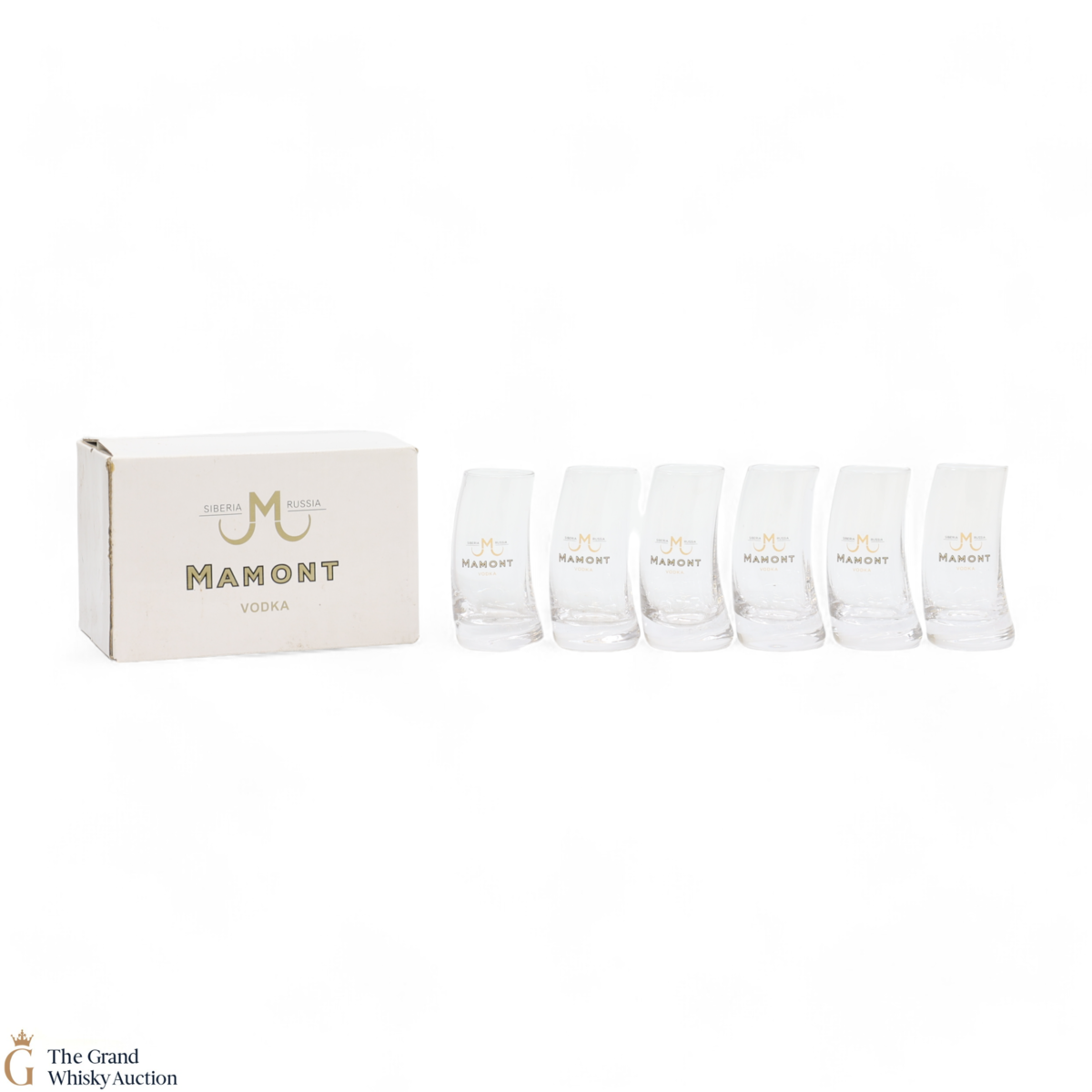 Mamont - Siberia Russia Vodka Glasses (x6)