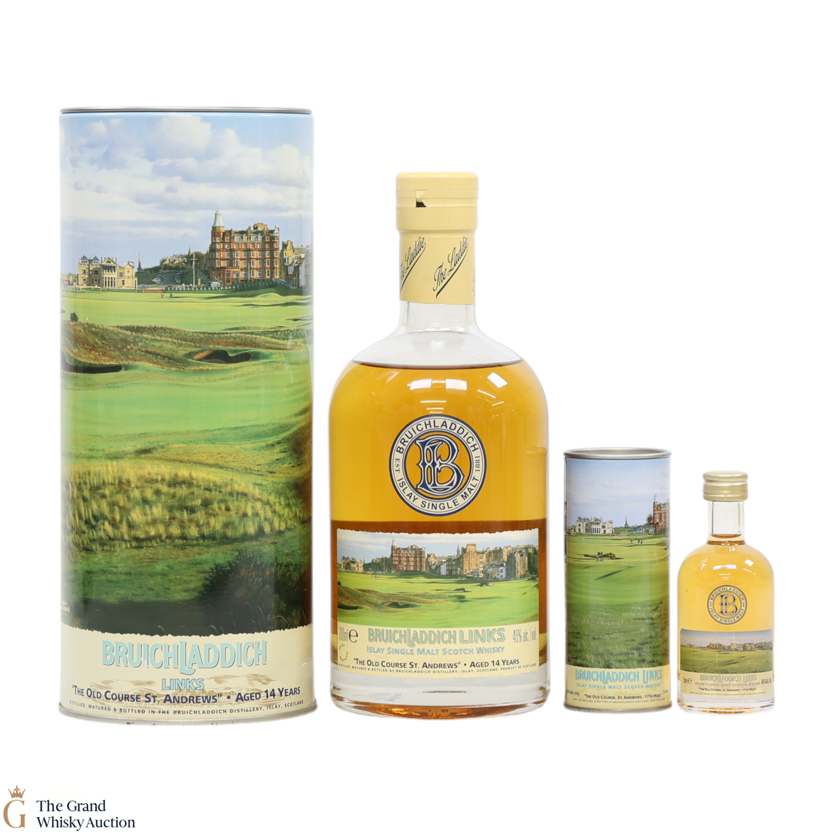 Bruichladdich - 14 Year Old - Old Course St Andrews (70cl & 5cl)