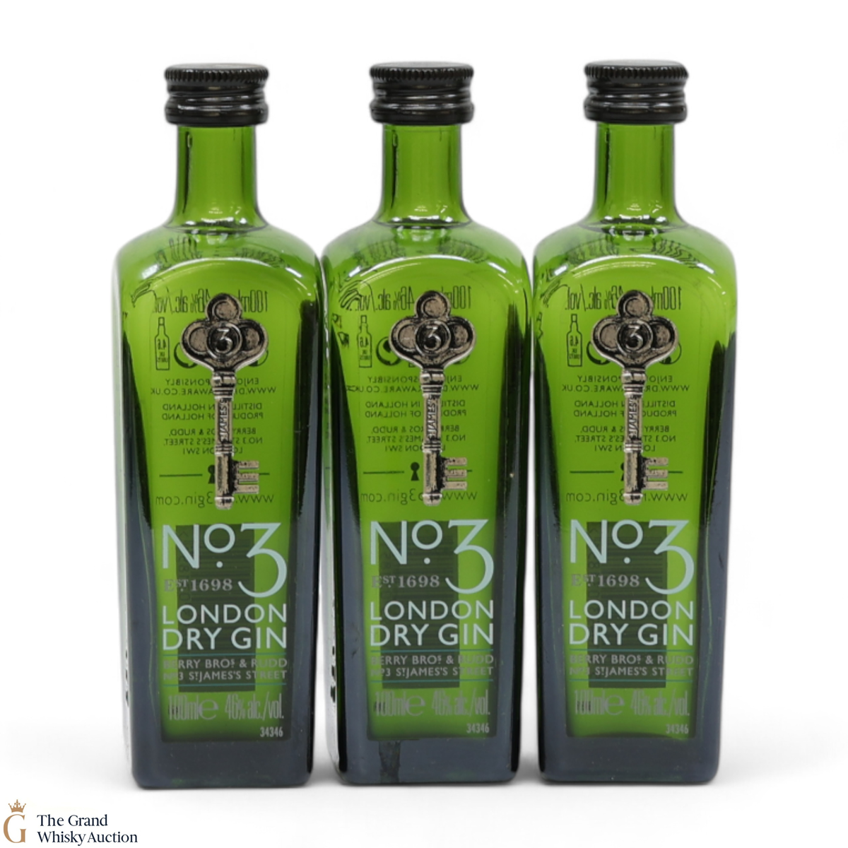 Berry Bros & Rudd - No. 3 - St. James's Street - London Dry Gin - Collection Set (3 x 10cl)