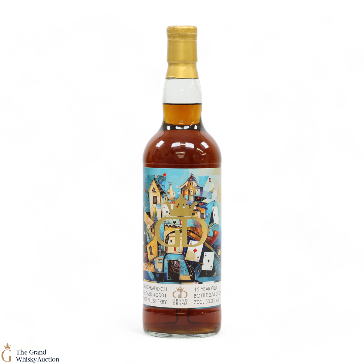 Bruichladdich - 15 Year Old Single Sherry Cask #GD01 - Grand Drams 