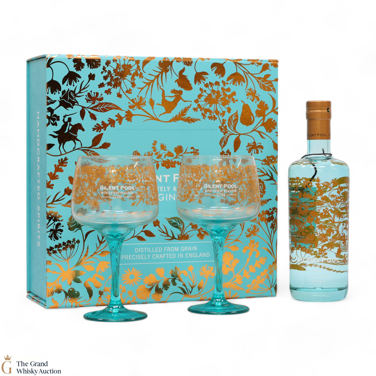 Silent Pool - Intricately Realised Gin - Gift Set (1 x 70cl) & (2x Branded Glass)