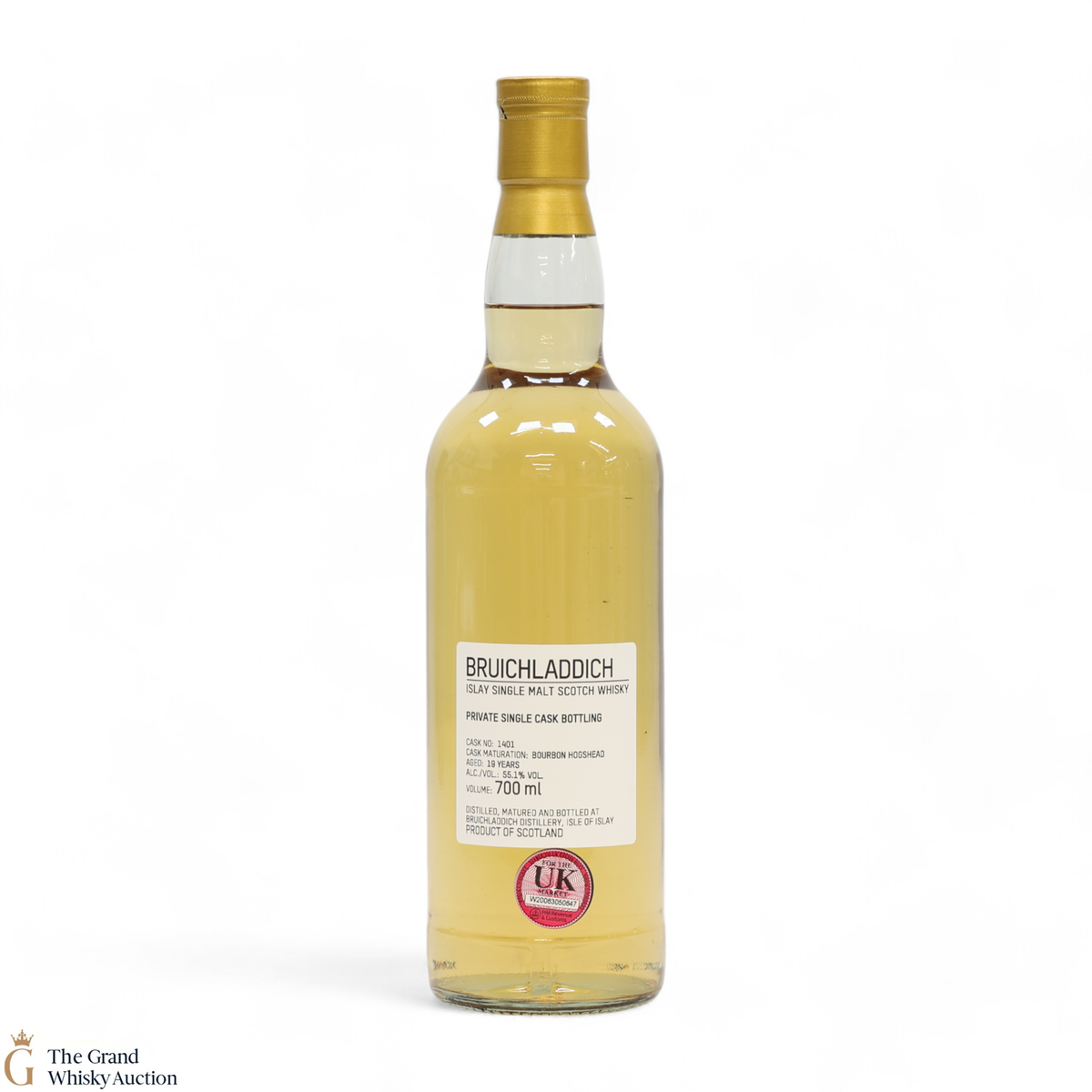 Bruichladdich - 19 Year Old - 1st Fill Bourbon Hogshead #1401 - Private Cask