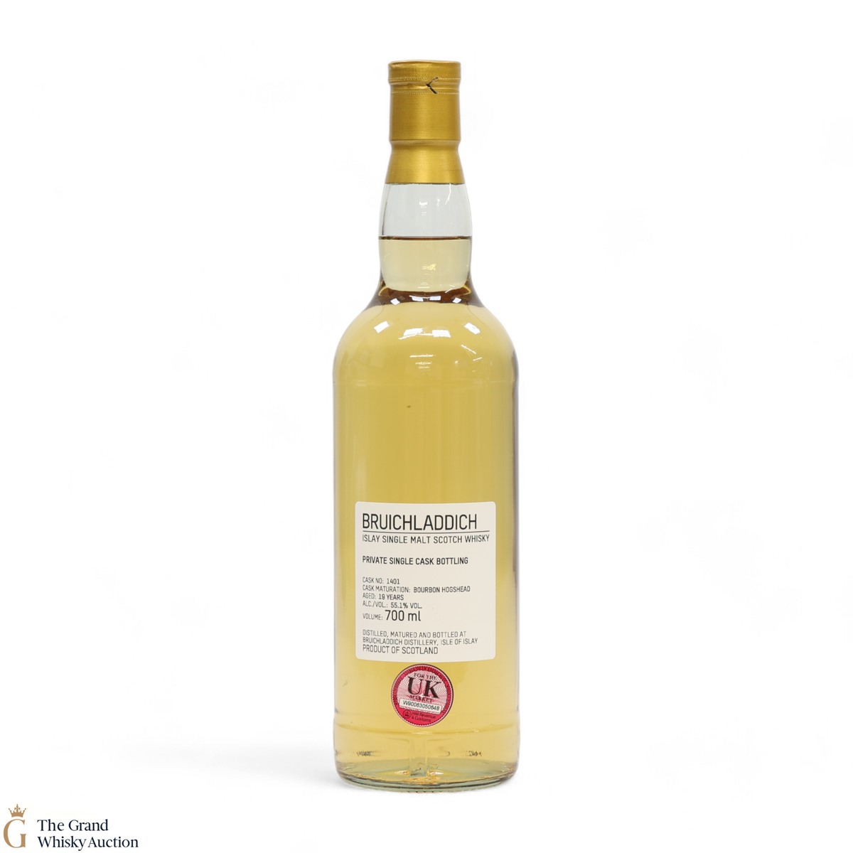 Bruichladdich - 19 Year Old - 1st Fill Bourbon Hogshead #1401 - Private Cask