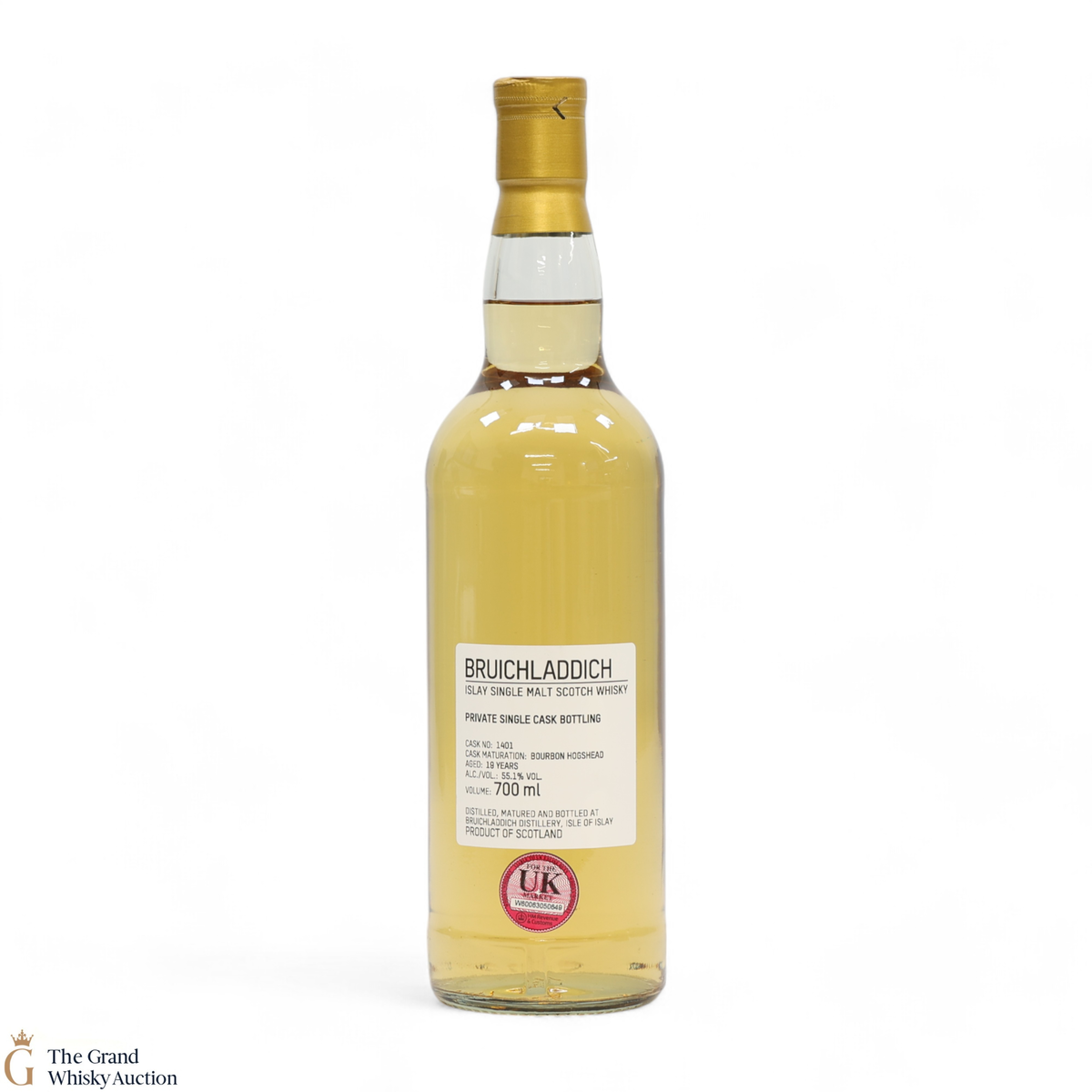 Bruichladdich - 19 Year Old - 1st Fill Bourbon Hogshead #1401 - Private Cask