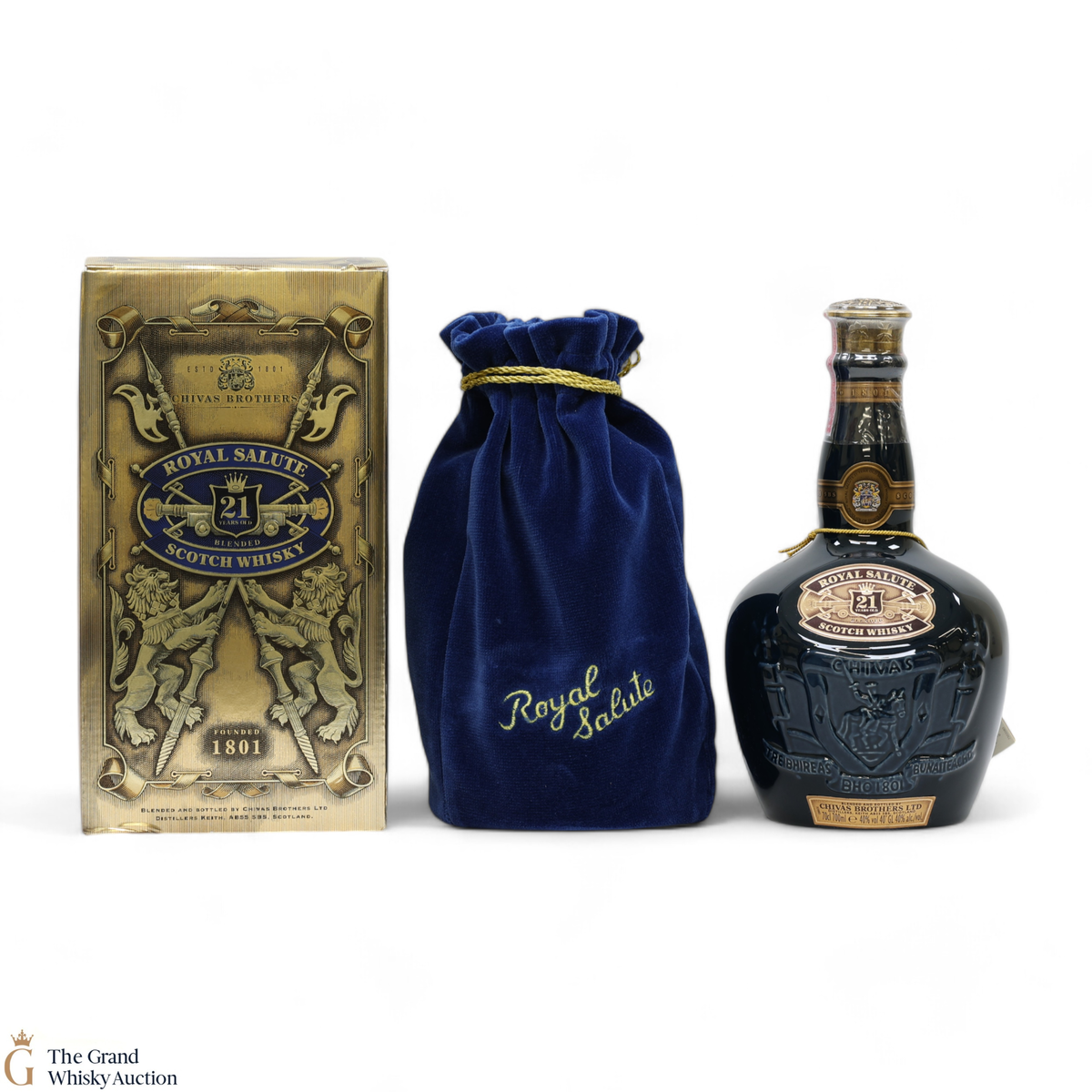 Chivas - Royal Salute - 21 Year Old - Sapphire Flagon