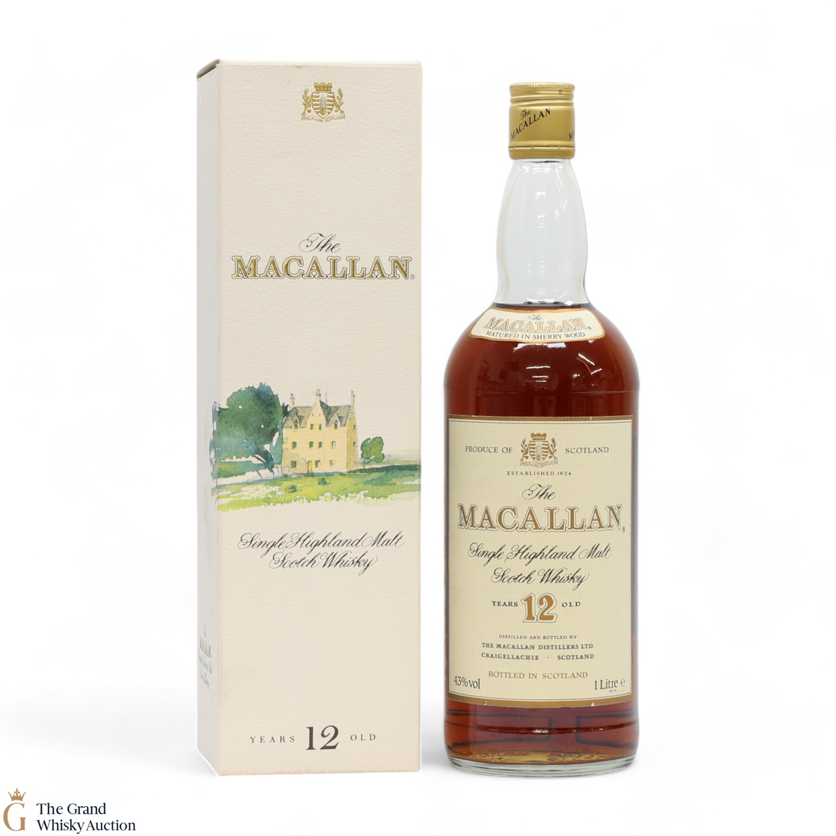 Macallan - 12 Year Old (1980s)  - 1L