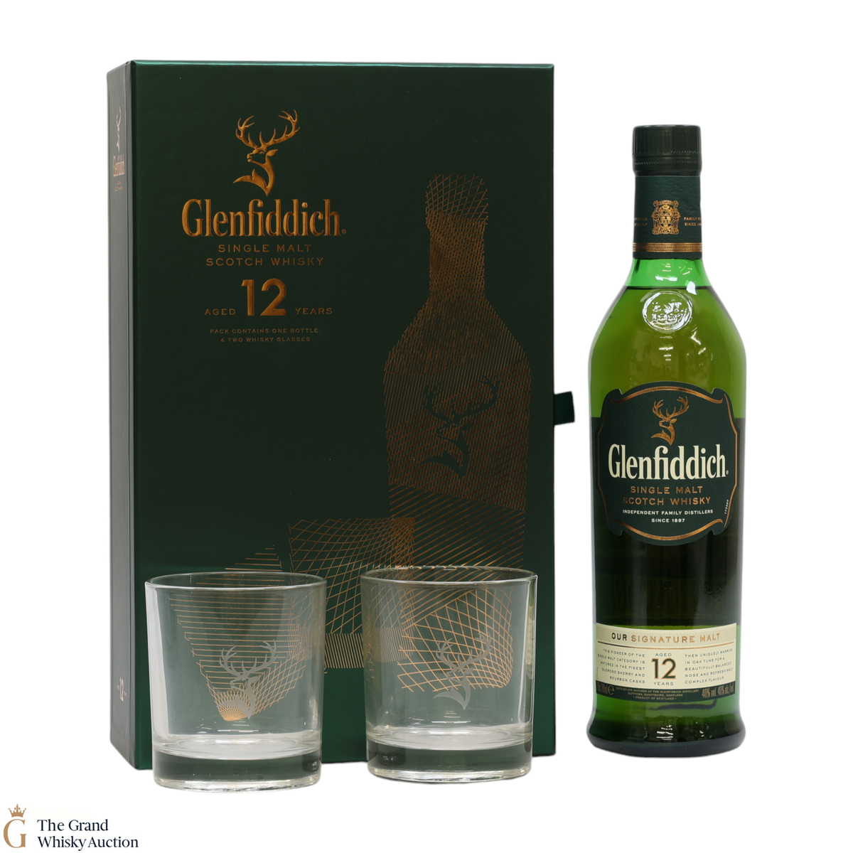 Glenfiddich - 12 Year Old Gift Set (with 2 x Glasses)