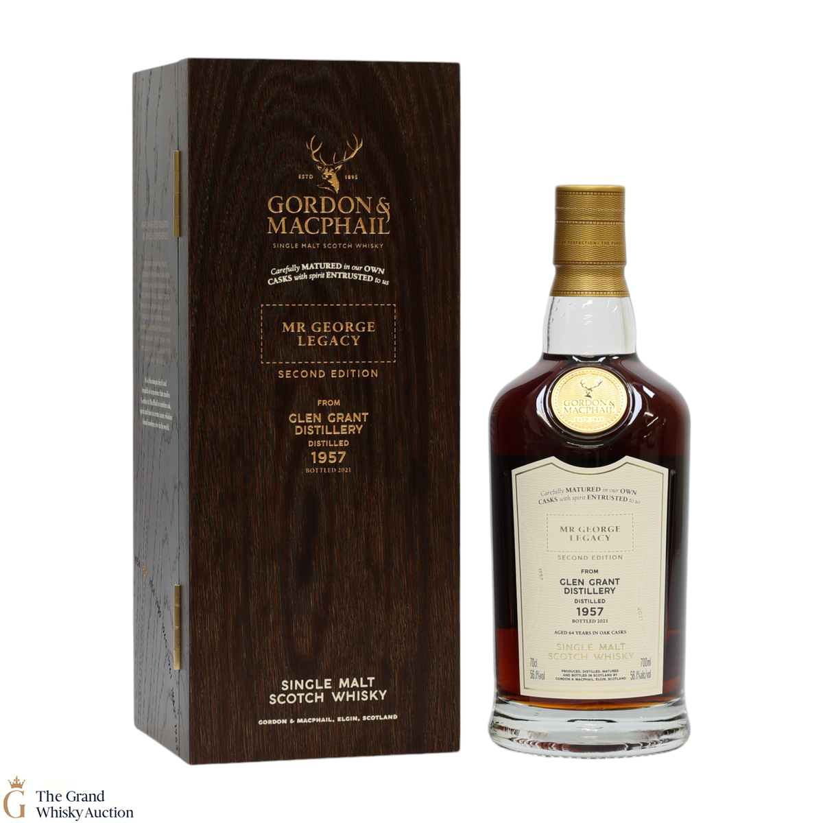 Glen Grant - 64 Year Old - Mr George 1957 #3483 - Gordon & MacPhail - Second Edition