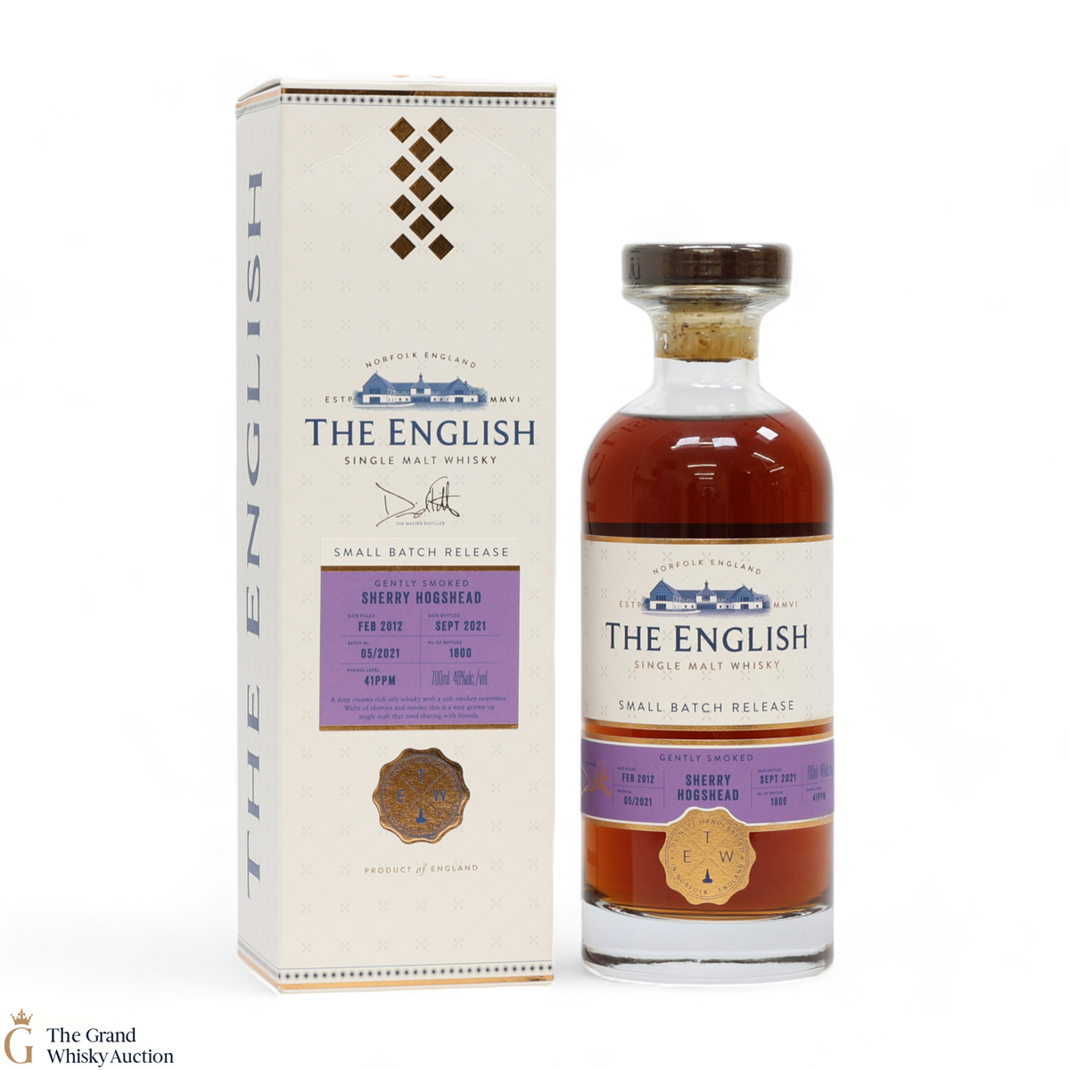 The English Whisky Co - Gently Smoked Sherry Hogshead - Batch 05/2021 - Small Batch Release