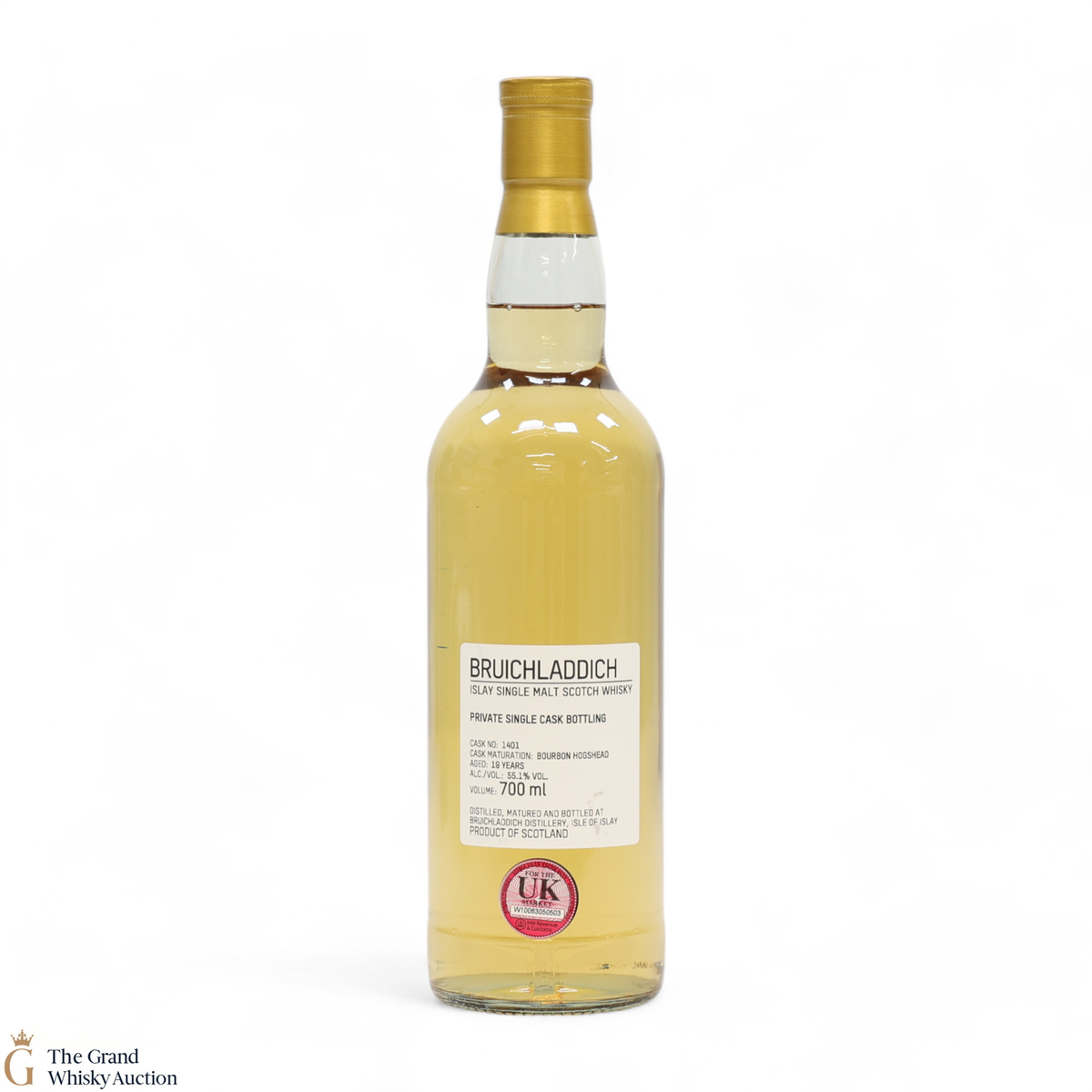 Bruichladdich - 19 Year Old - 1st Fill Bourbon Hogshead #1401 - Private Cask