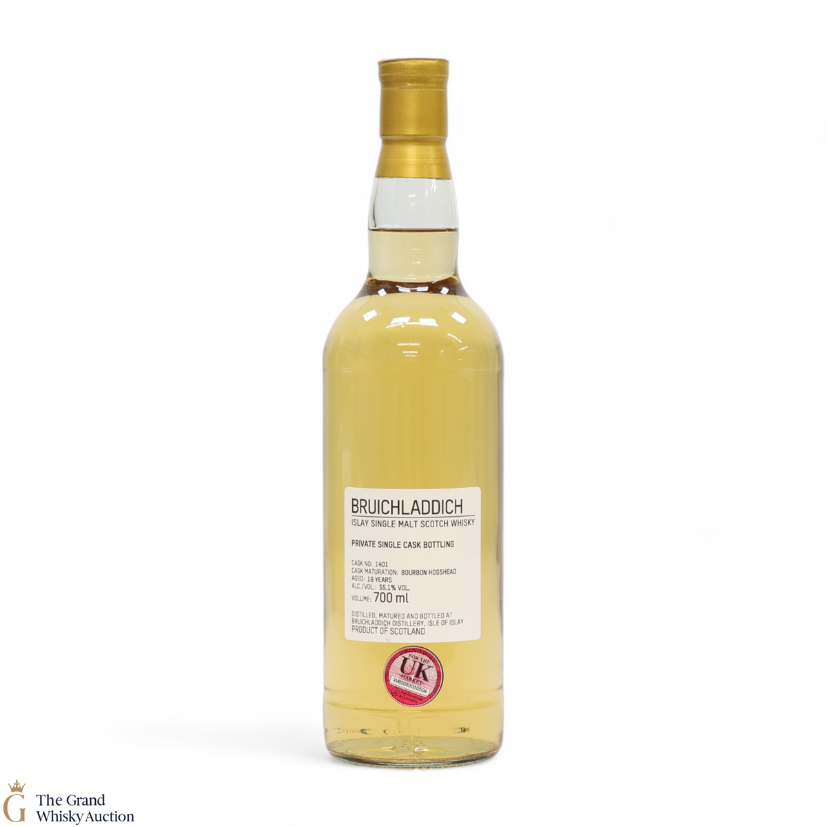 Bruichladdich - 19 Year Old - 1st Fill Bourbon Hogshead #1401 - Private Cask