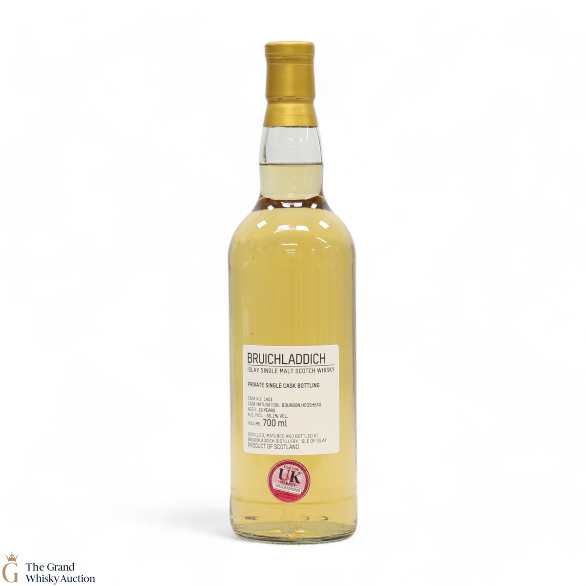 Bruichladdich - 19 Year Old - 1st Fill Bourbon Hogshead #1401 - Private Cask