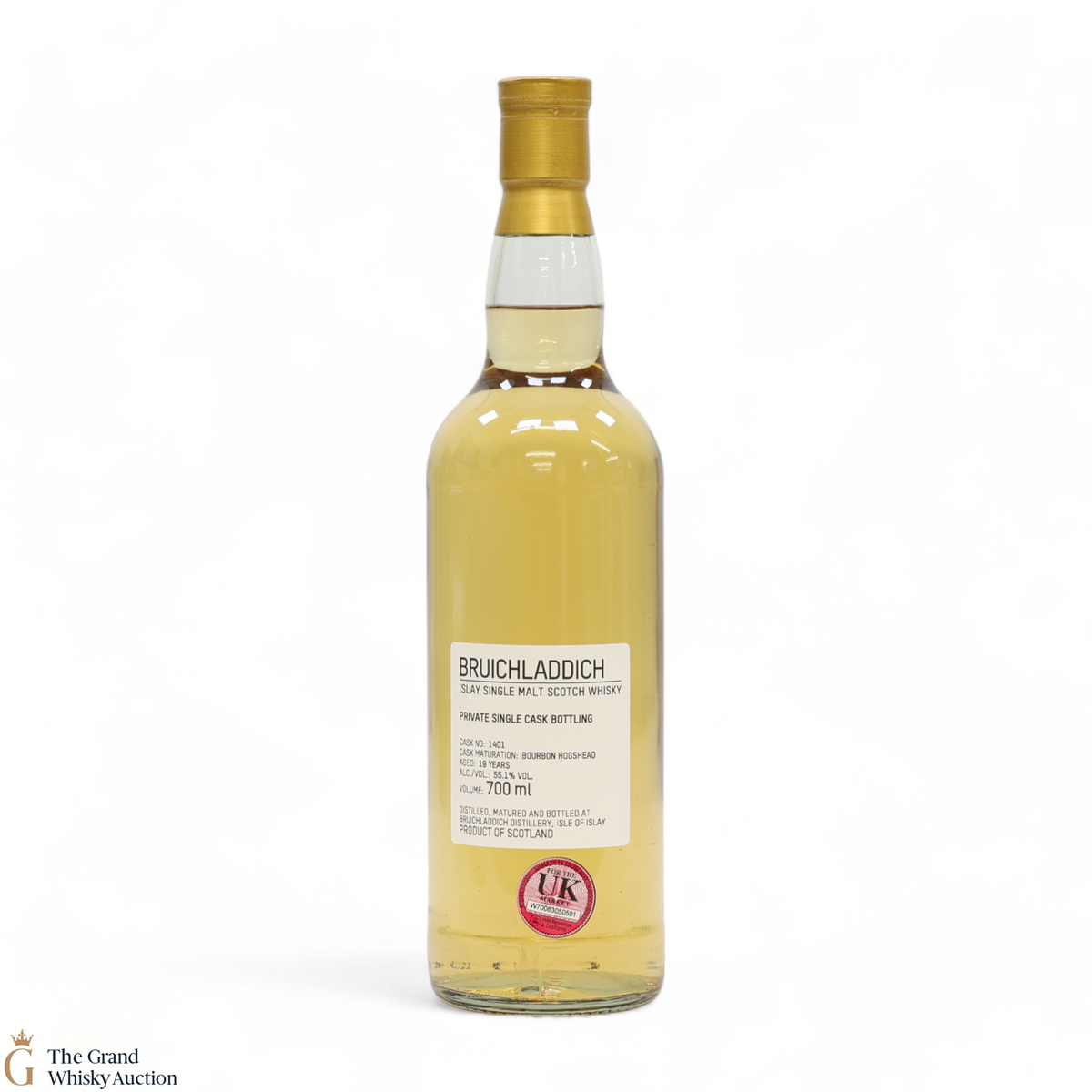 Bruichladdich - 19 Year Old - 1st Fill Bourbon Hogshead #1401 - Private Cask