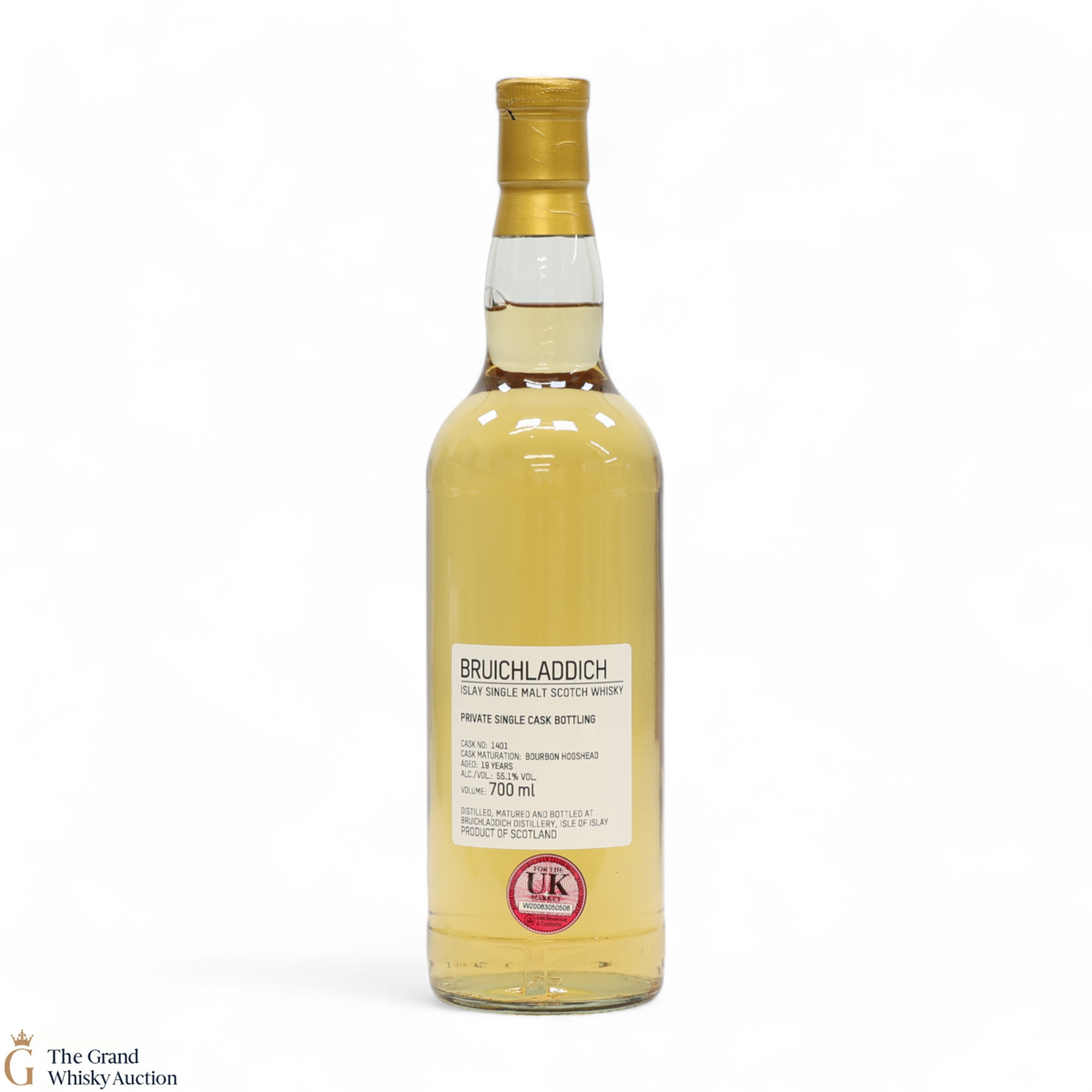 Bruichladdich - 19 Year Old - 1st Fill Bourbon Hogshead #1401 - Private Cask