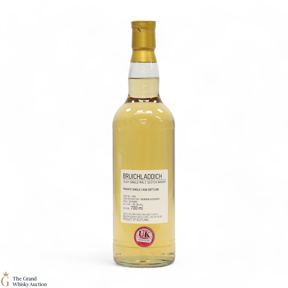 Bruichladdich - 19 Year Old - 1st Fill Bourbon Hogshead #1401 - Private Cask